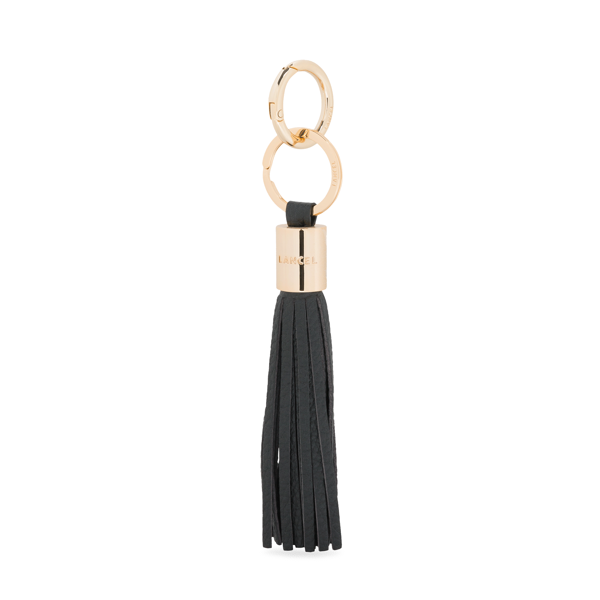 Tassel keychain premier flirt by lancel in leather  Noir