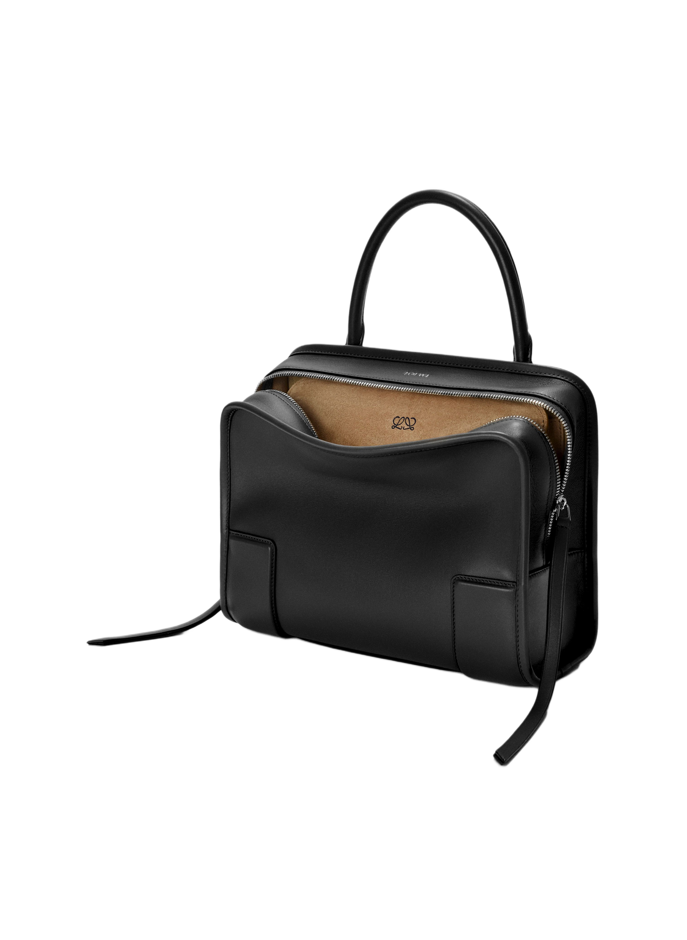 Amazona 180 medium handbag in soft calf leather LOEWE Black