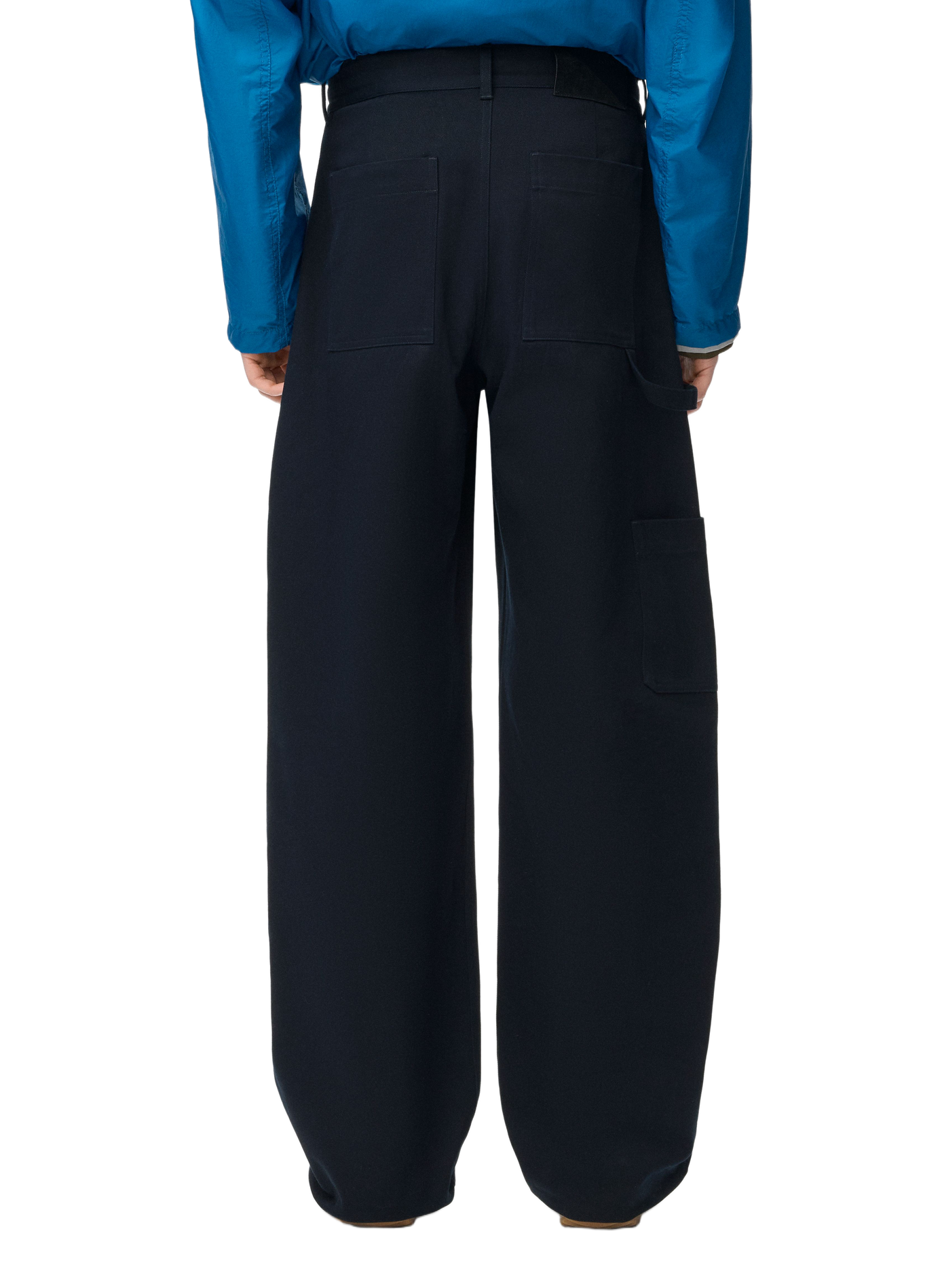 Cotton twill trousers LOEWE Blue