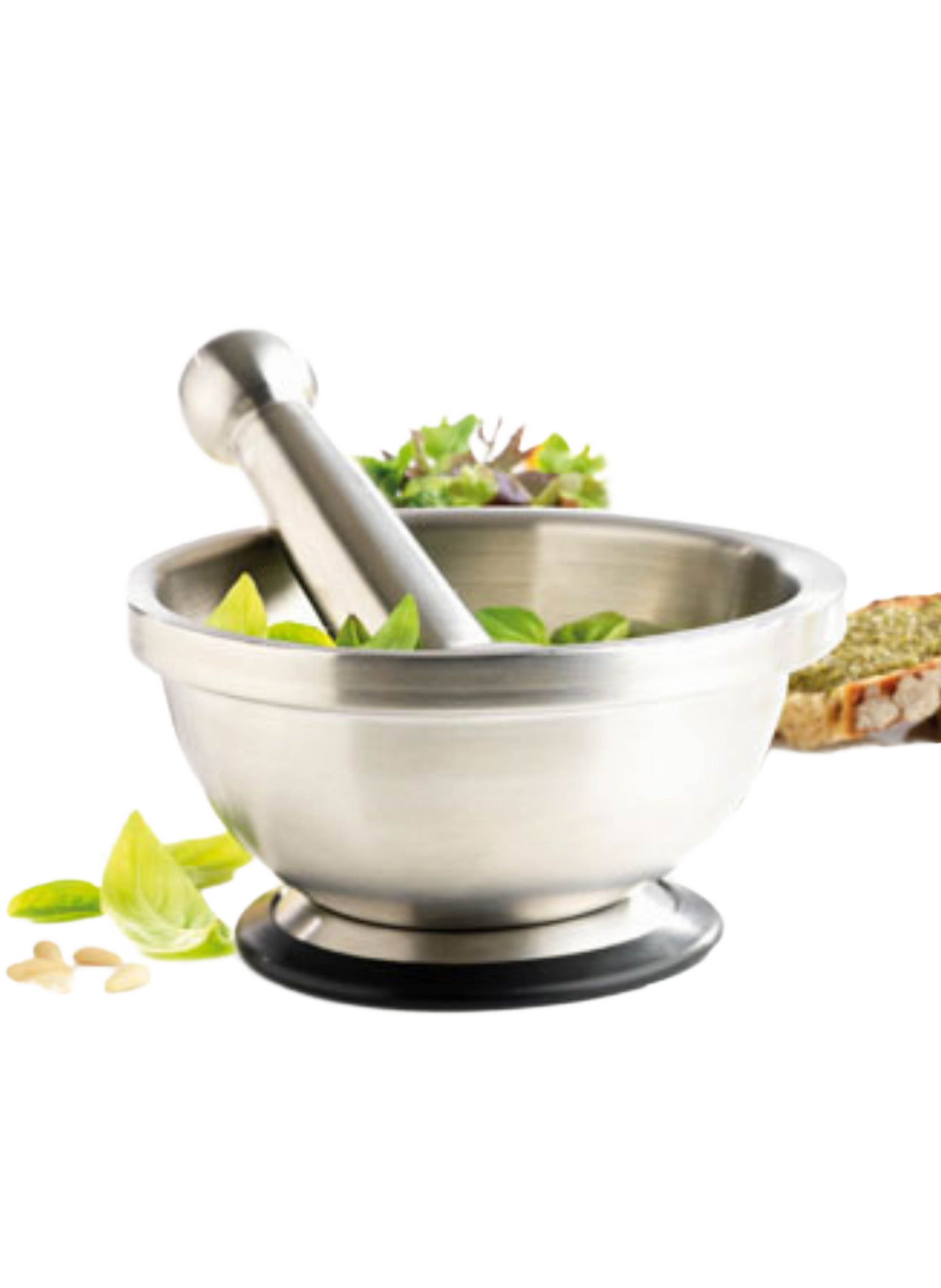 Stainless steel mortar and pestle MASTRAD Silver