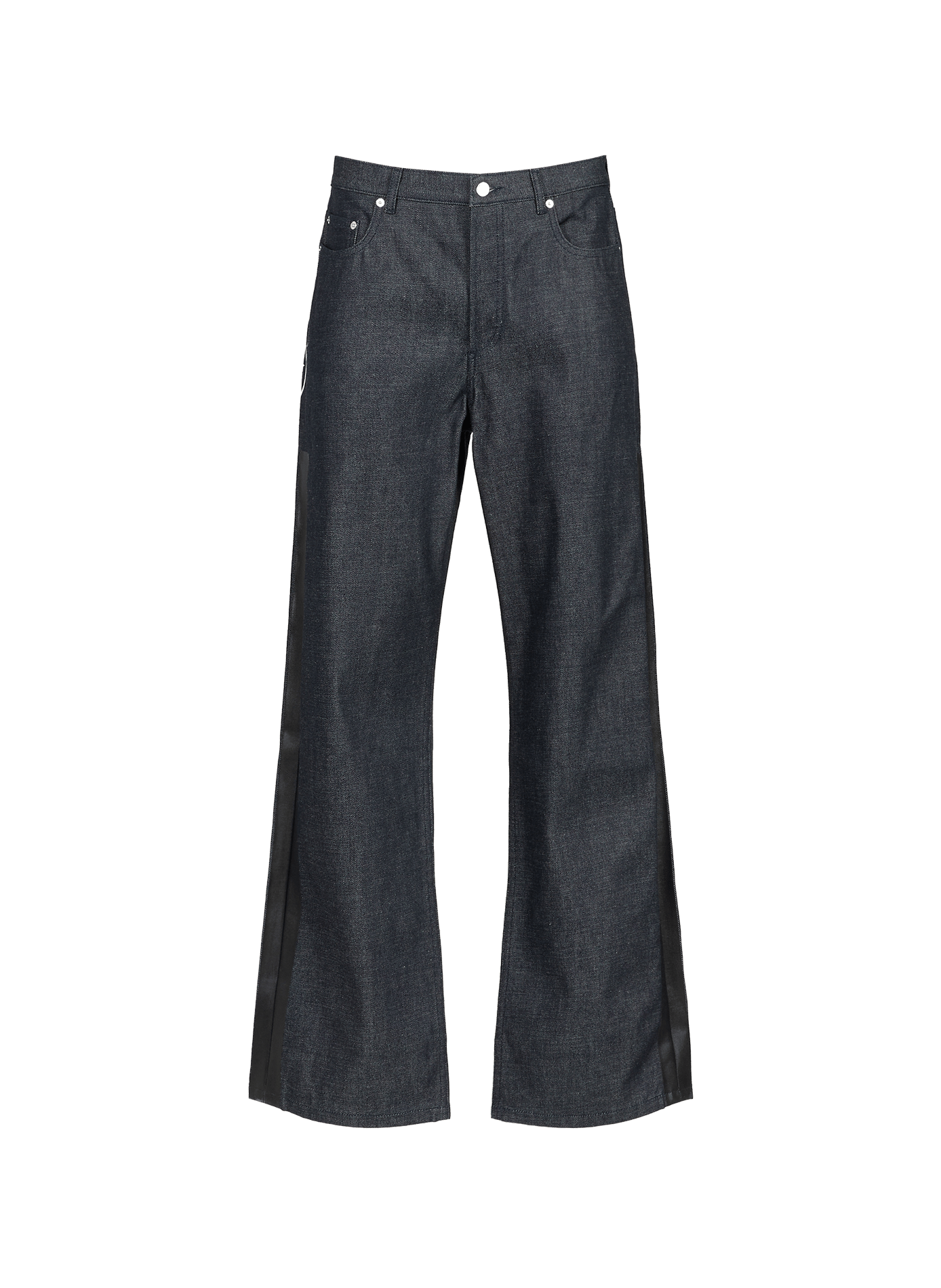 Flared raw denim jeans in cotton A.P.C. Blue