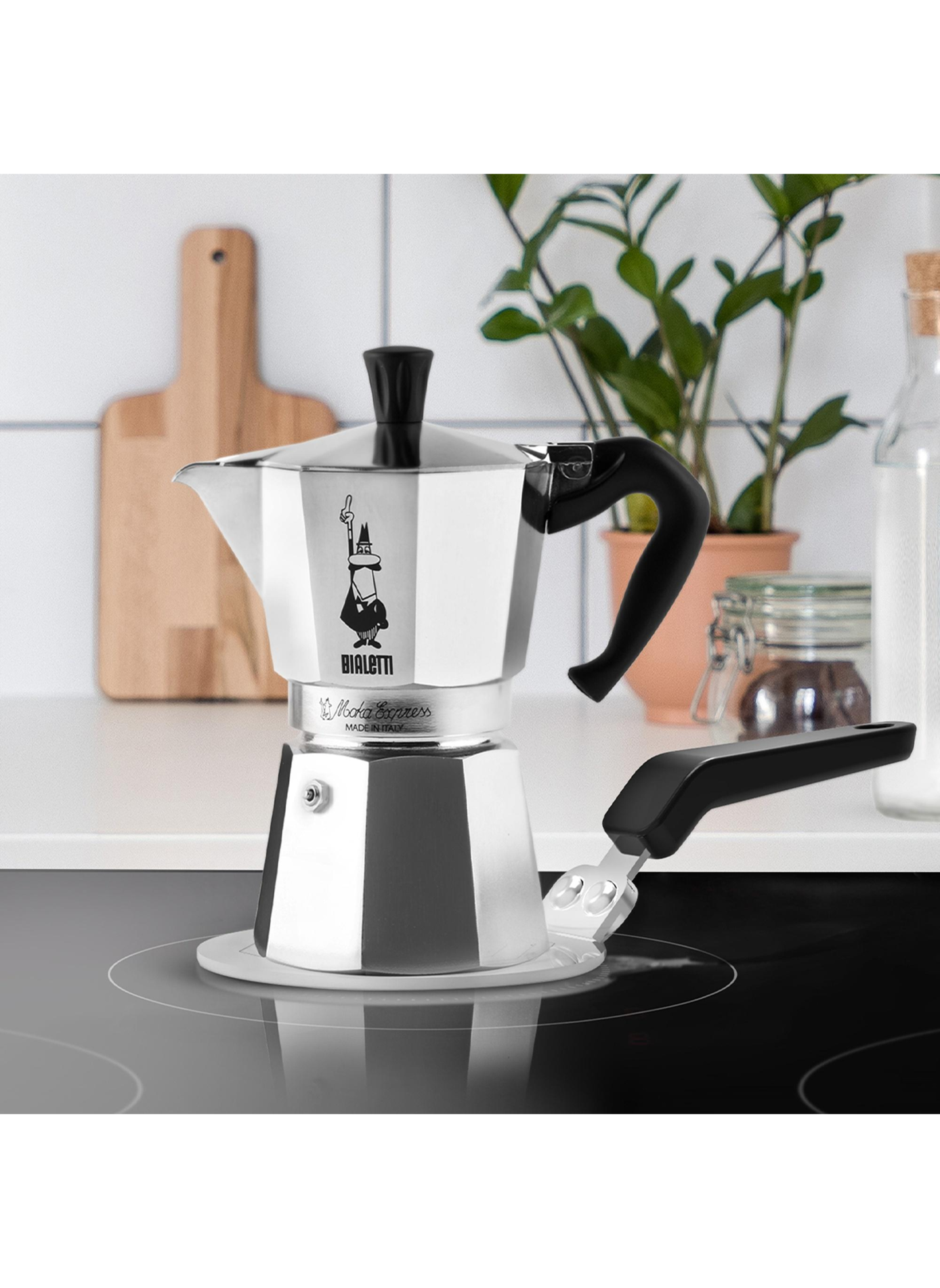 Inductie kookplaat adapter BIALETTI Zilver