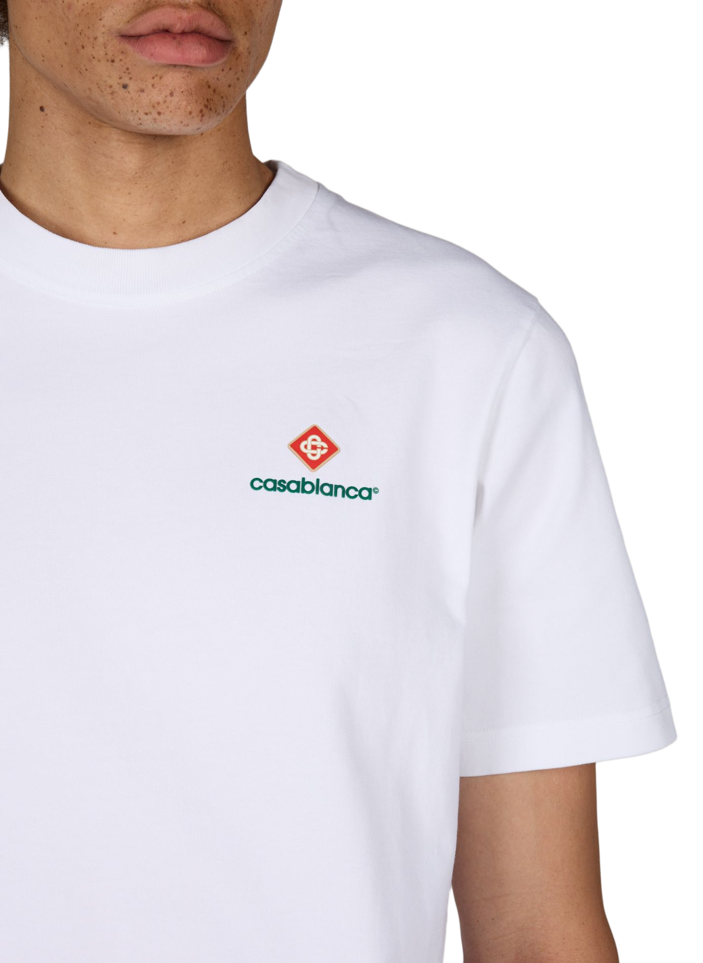 T-shirt ample à logo en coton CASABLANCA PARIS Multicolore
