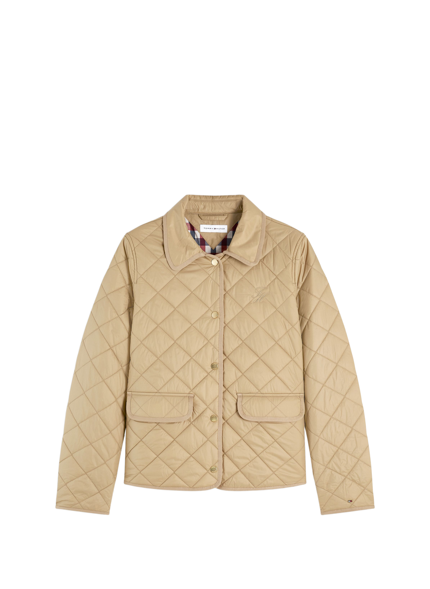 Jacket with classic collar TOMMY HILFIGER Beige