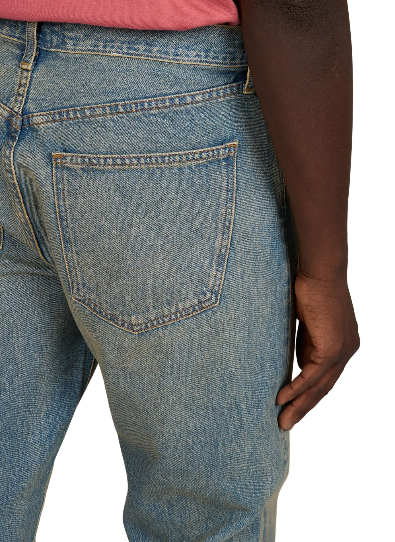 Straight Washed Denim Jeans AGOLDE Blue
