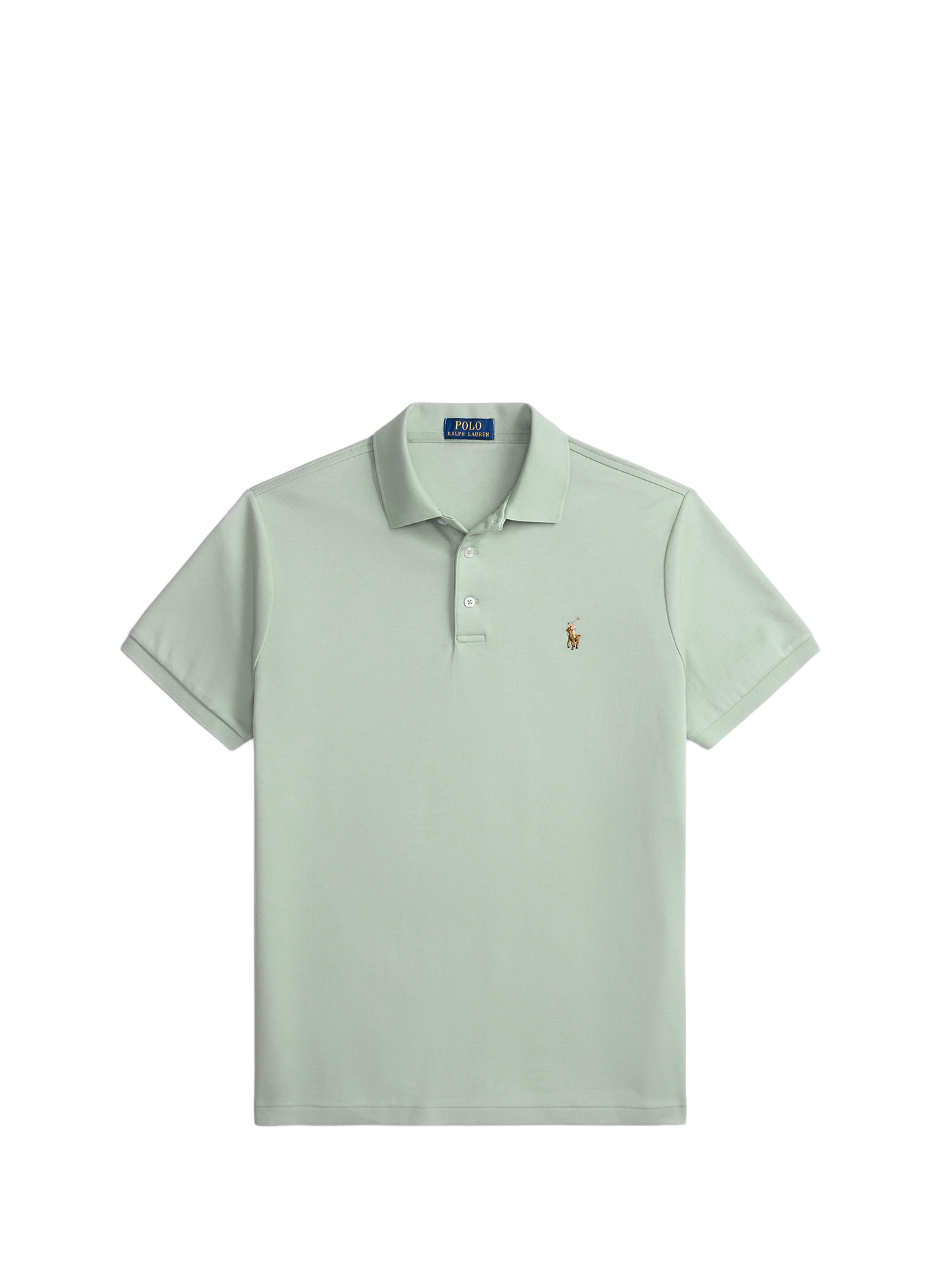 Polo droit en piqué de coton POLO RALPH LAUREN Vert