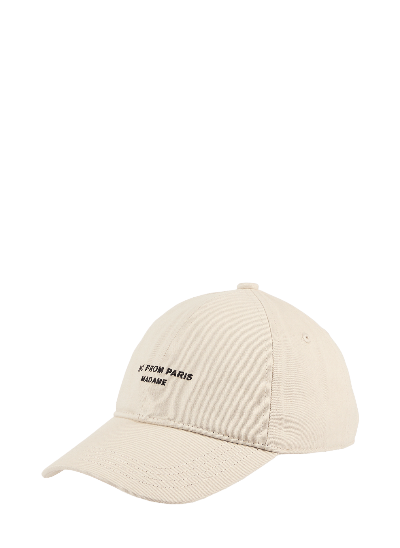 Cotton baseball cap with embroidered logo  DROLE DE MONSIEUR White