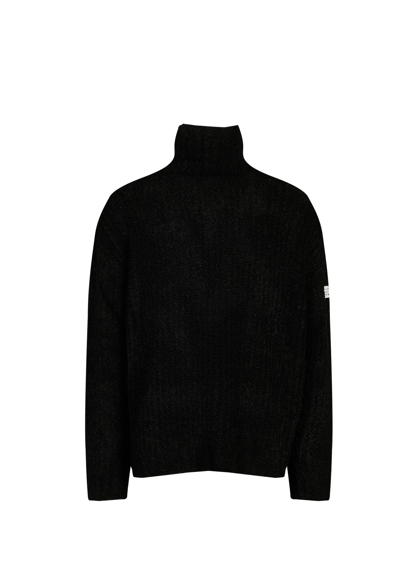 Fluffy oversized turtleneck sweater MAISON MARGIELA Black