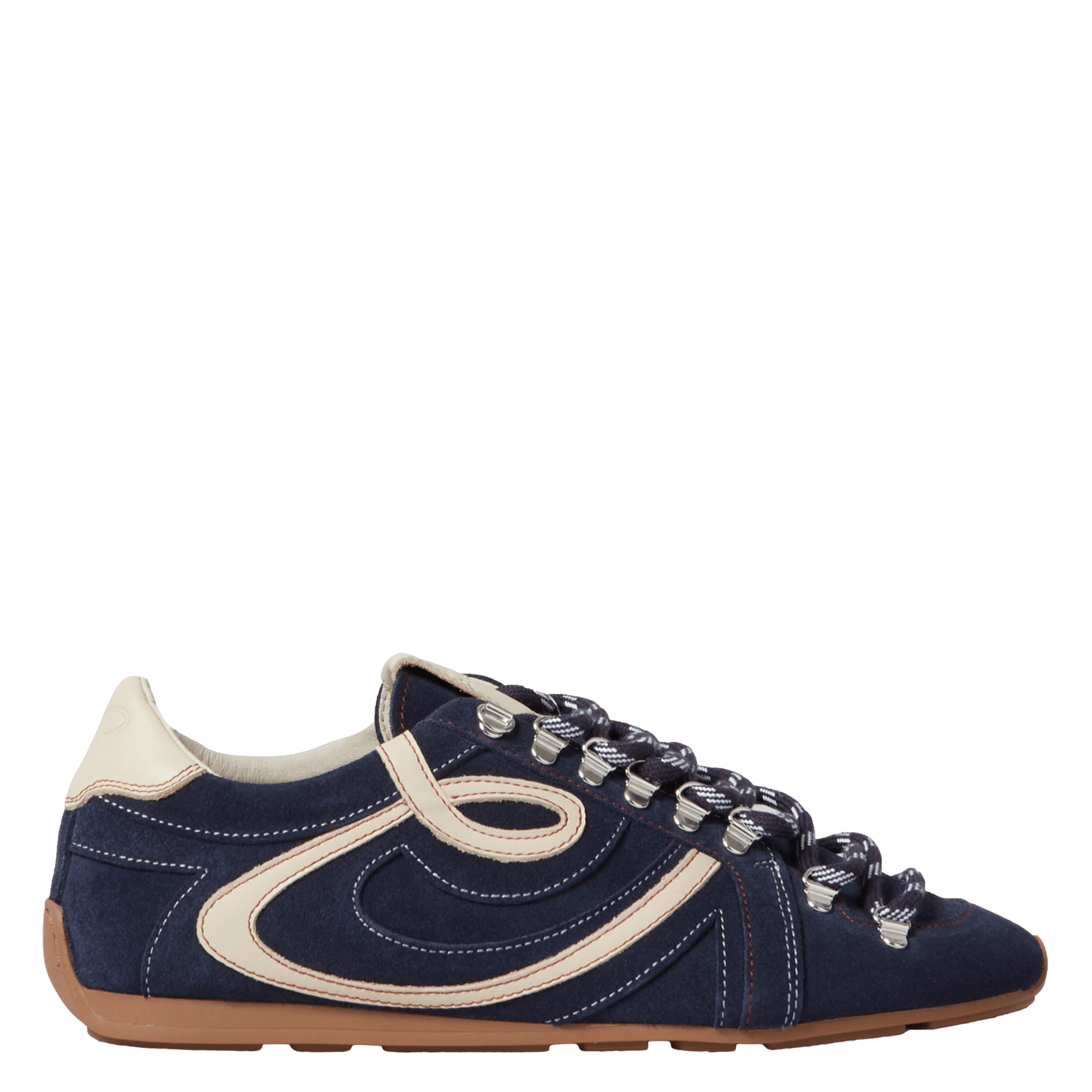 Baskets basses en cuir velours CLAUDIE PIERLOT Bleu