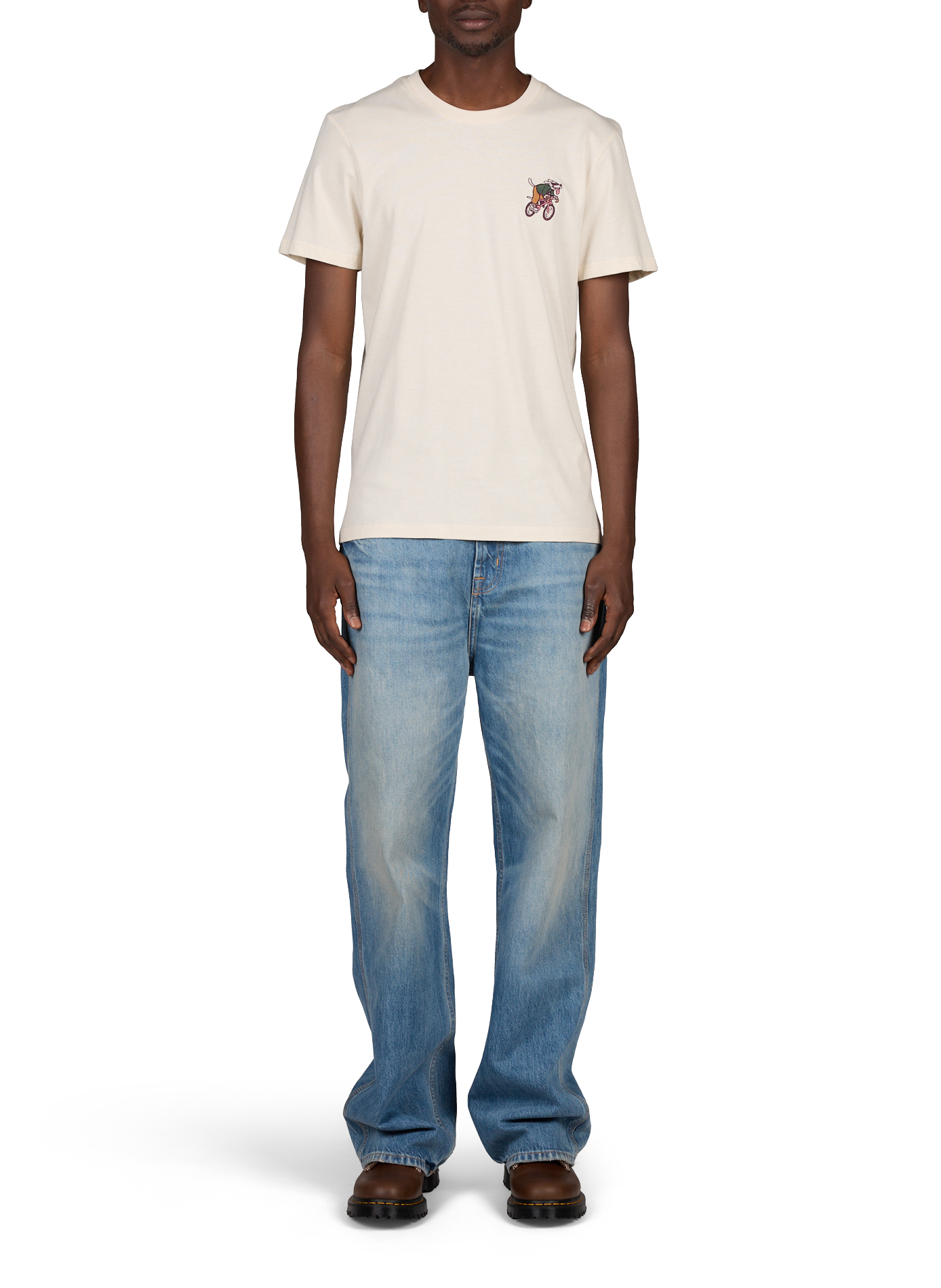 Round neck T-shirt FAGUO Beige