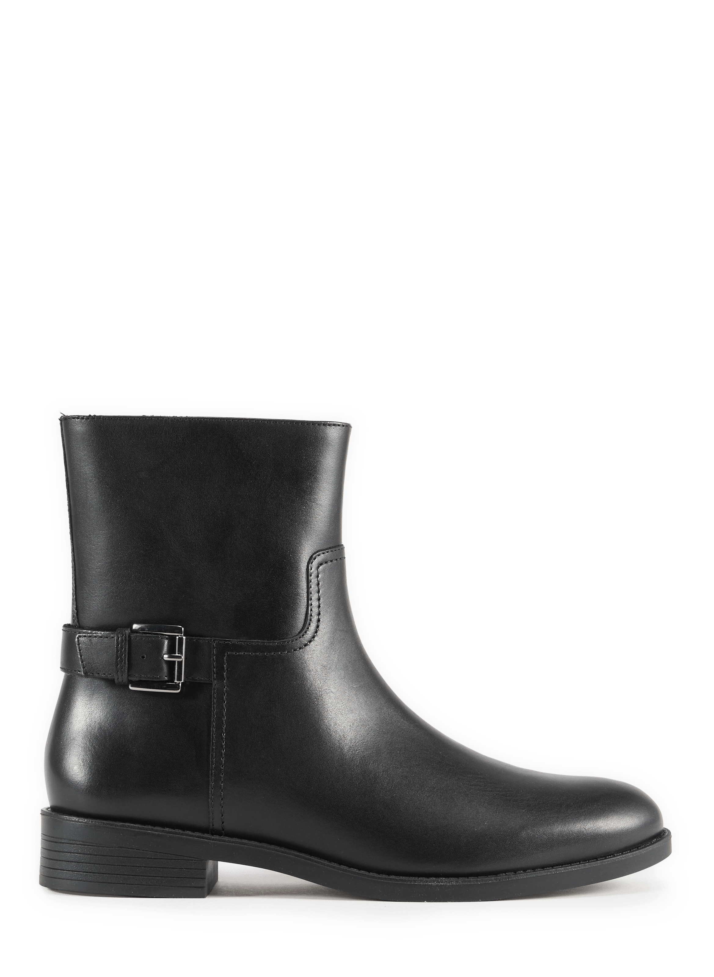 Leather ankle boots GEOX Black