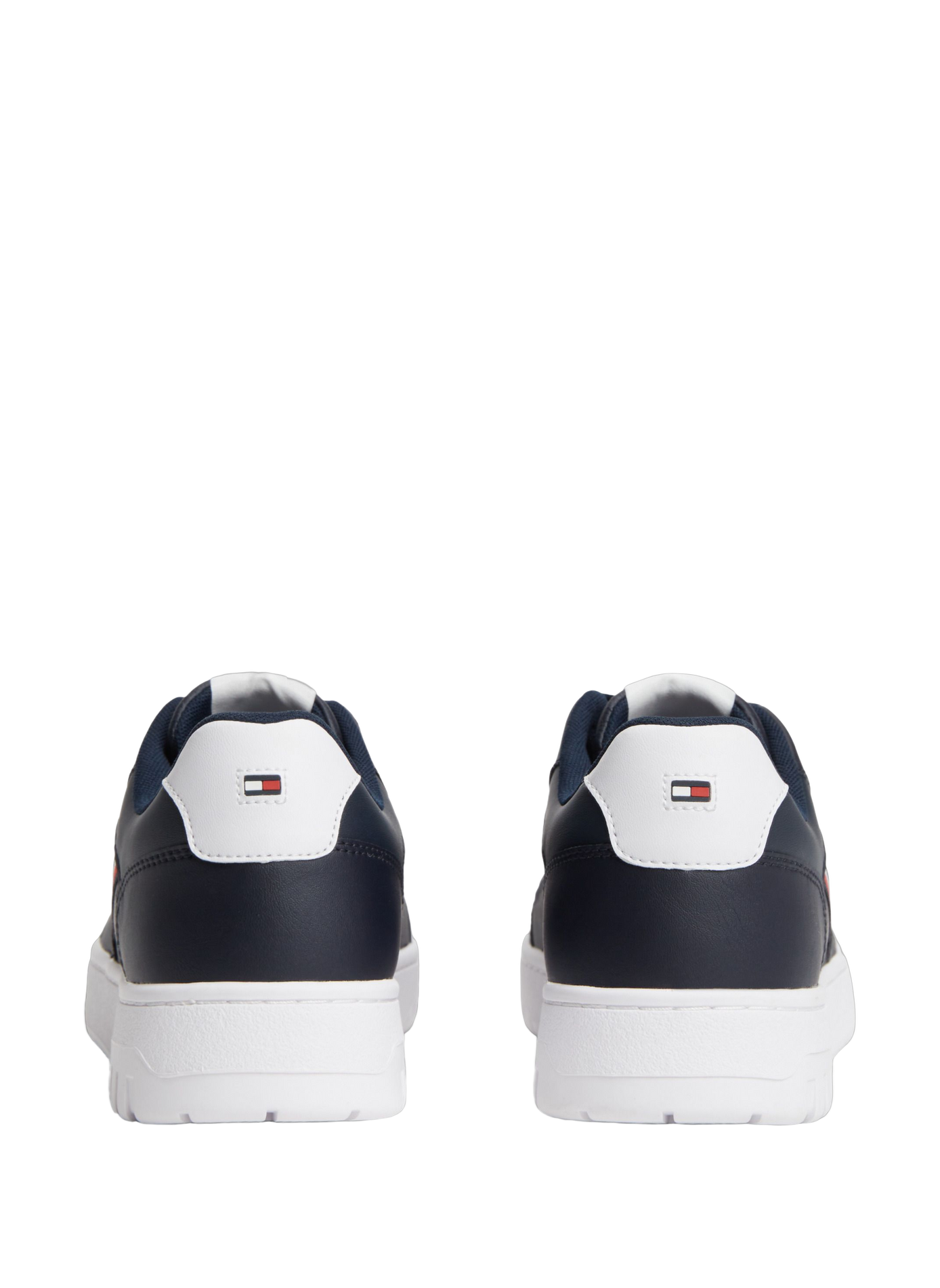 Baskets à lacets en cuir mélangé TOMMY HILFIGER Bleu