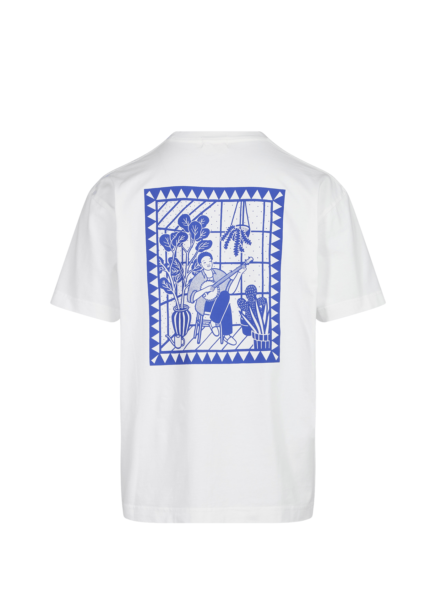 Melody loose-fitting cotton crew-neck printed T-shirt OLOW Beige