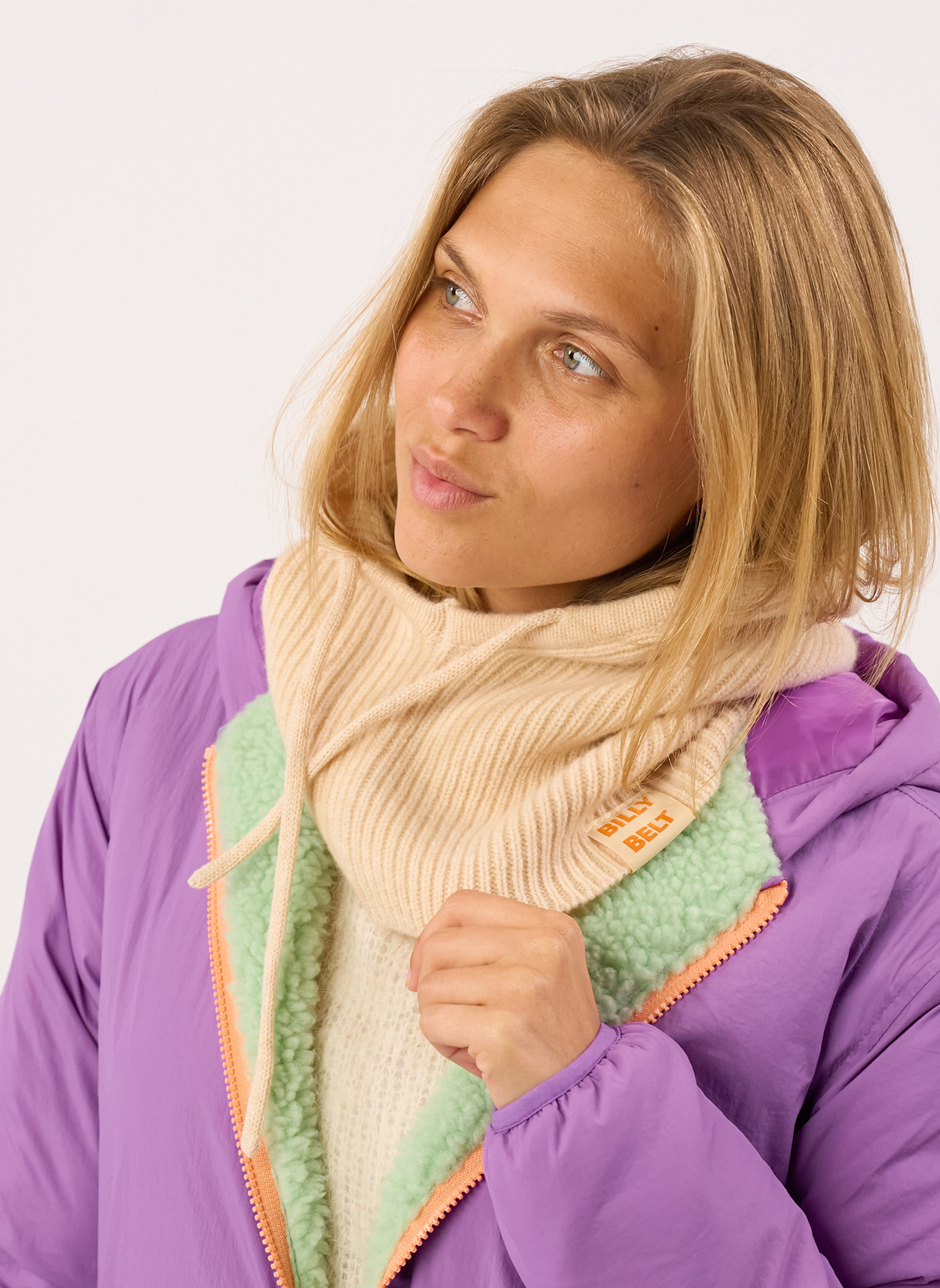 Cagoule en laine BILLYBELT Beige