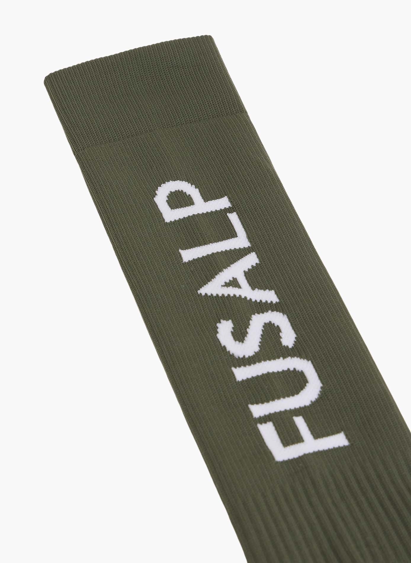 Chaussettes de ski sock pop coupe regular FUSALP Kaki
