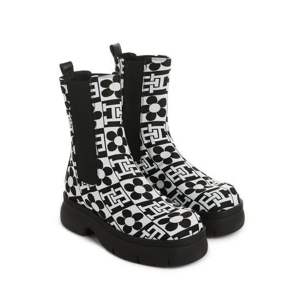 Bottines en cuir x Richard Quinn