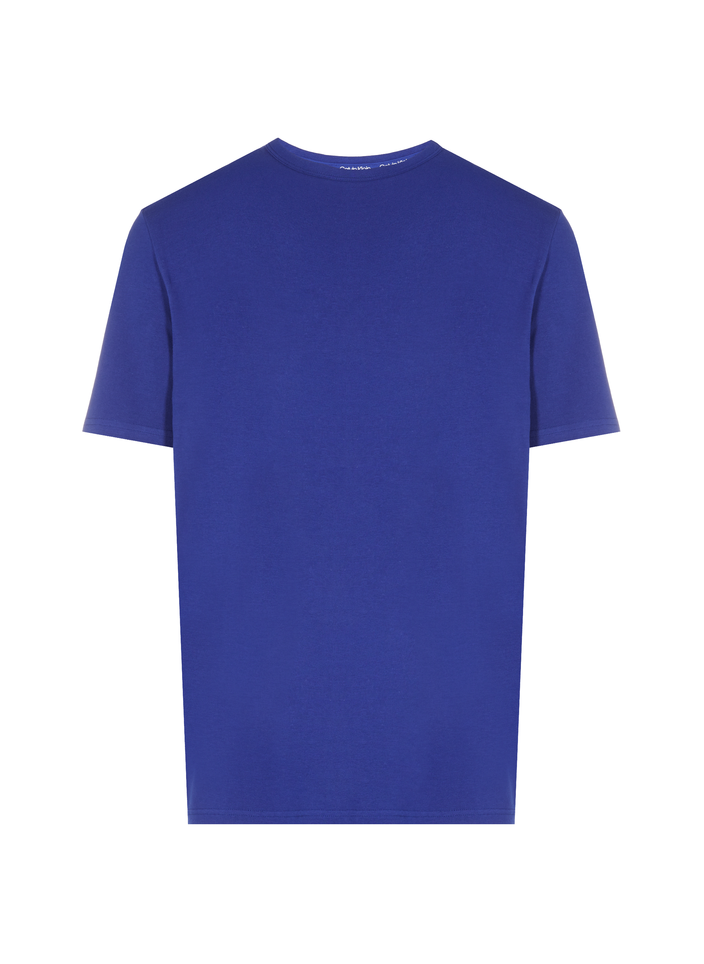 CALVIN KLEIN T-shirt col rond en coton Bleu