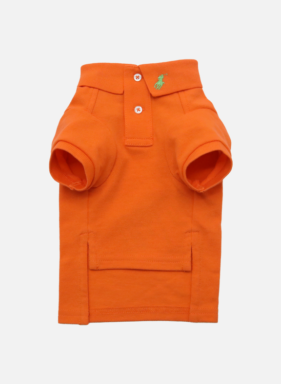 POLO RALPH LAUREN Cotton polo shirt for dogs Orange
