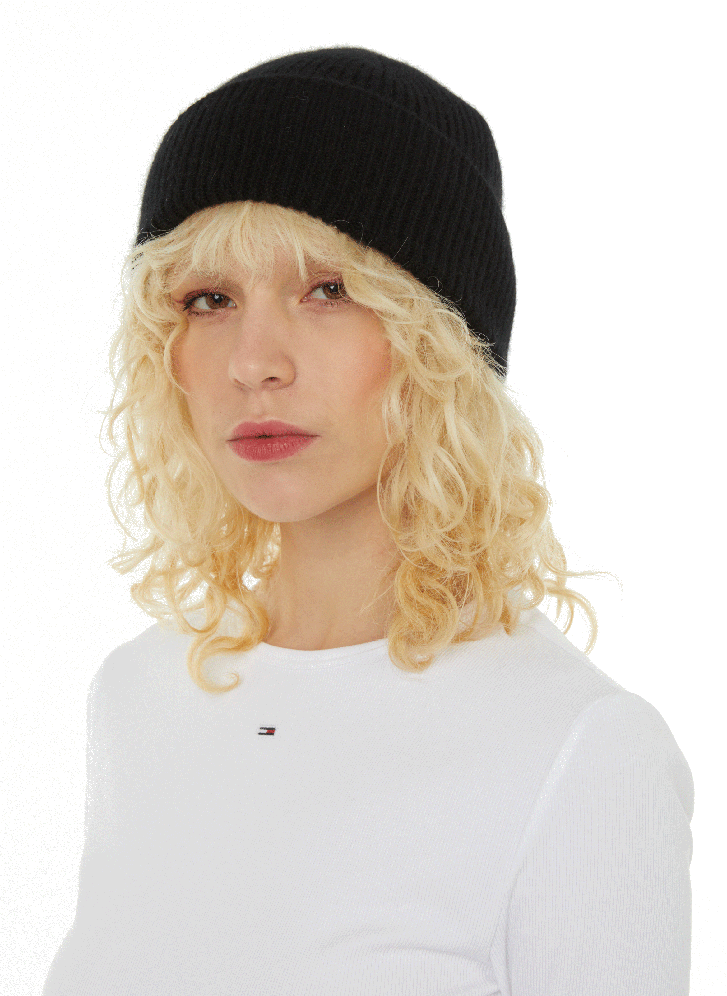 Bonnet en laine  MACKIE Noir