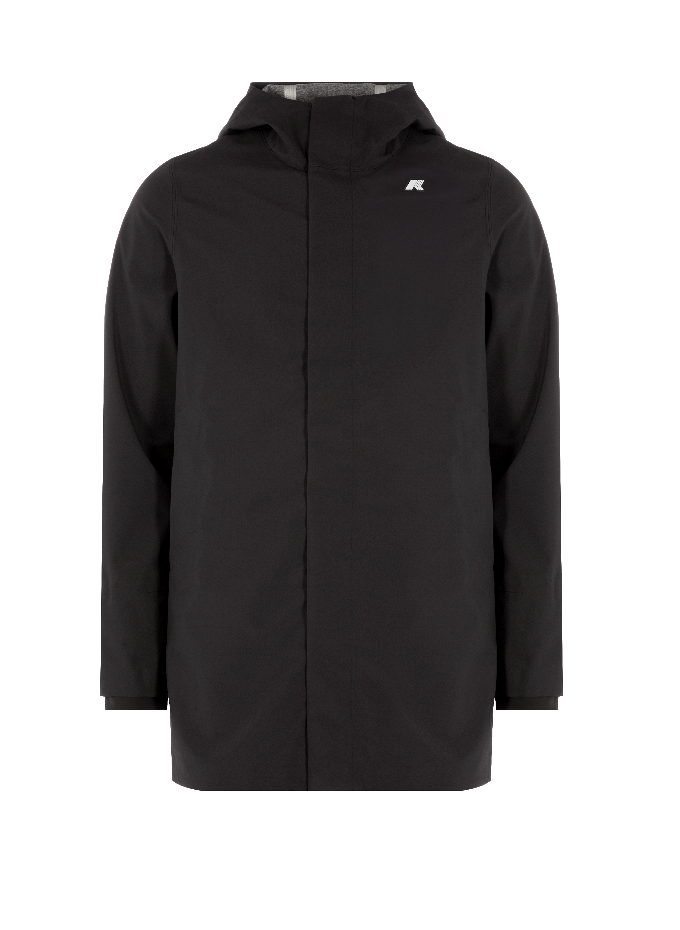 Veste droite à capuche  K-WAY Noir