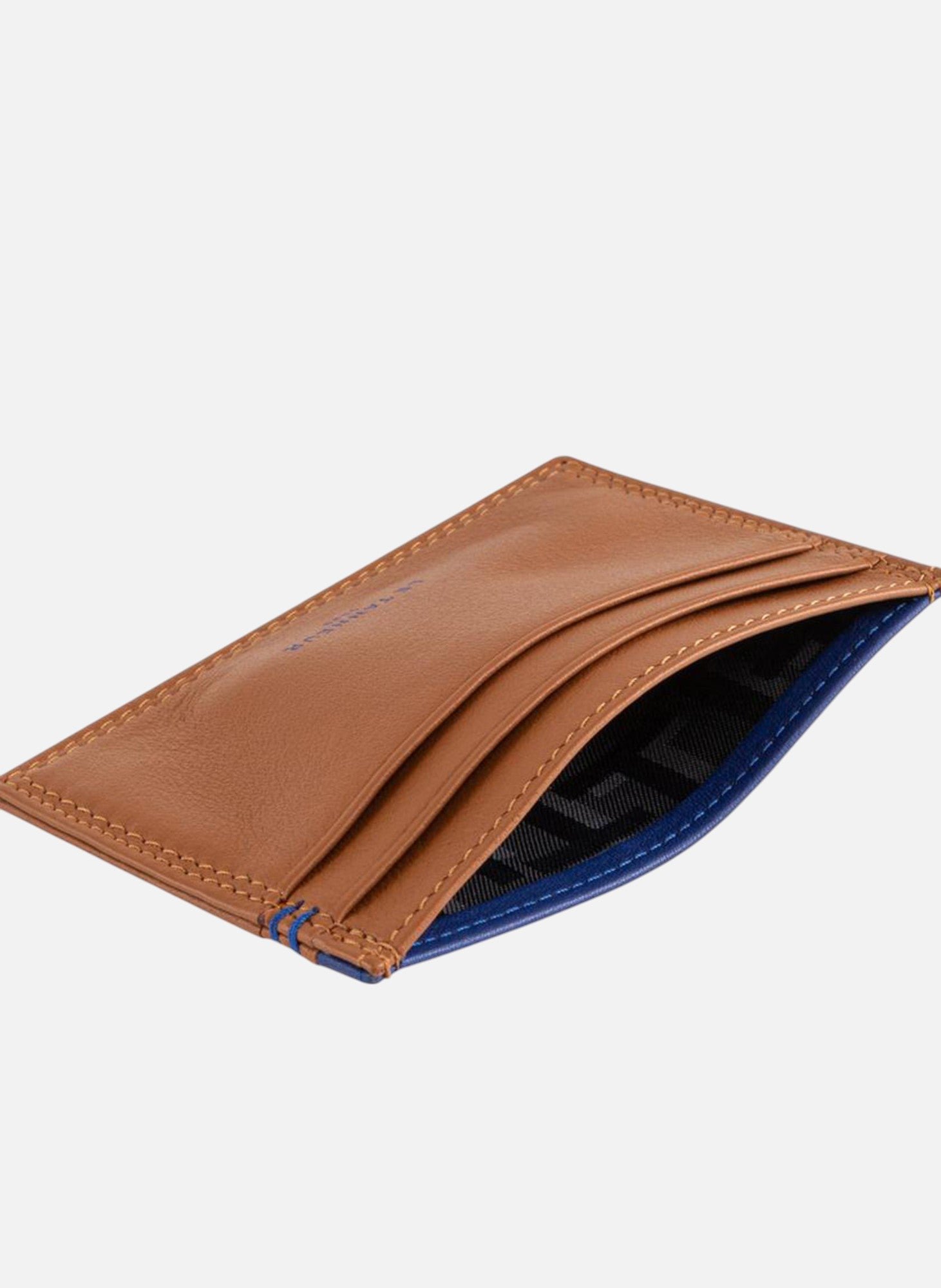 Porte cartes martin en cuir lisse LE TANNEUR Marron