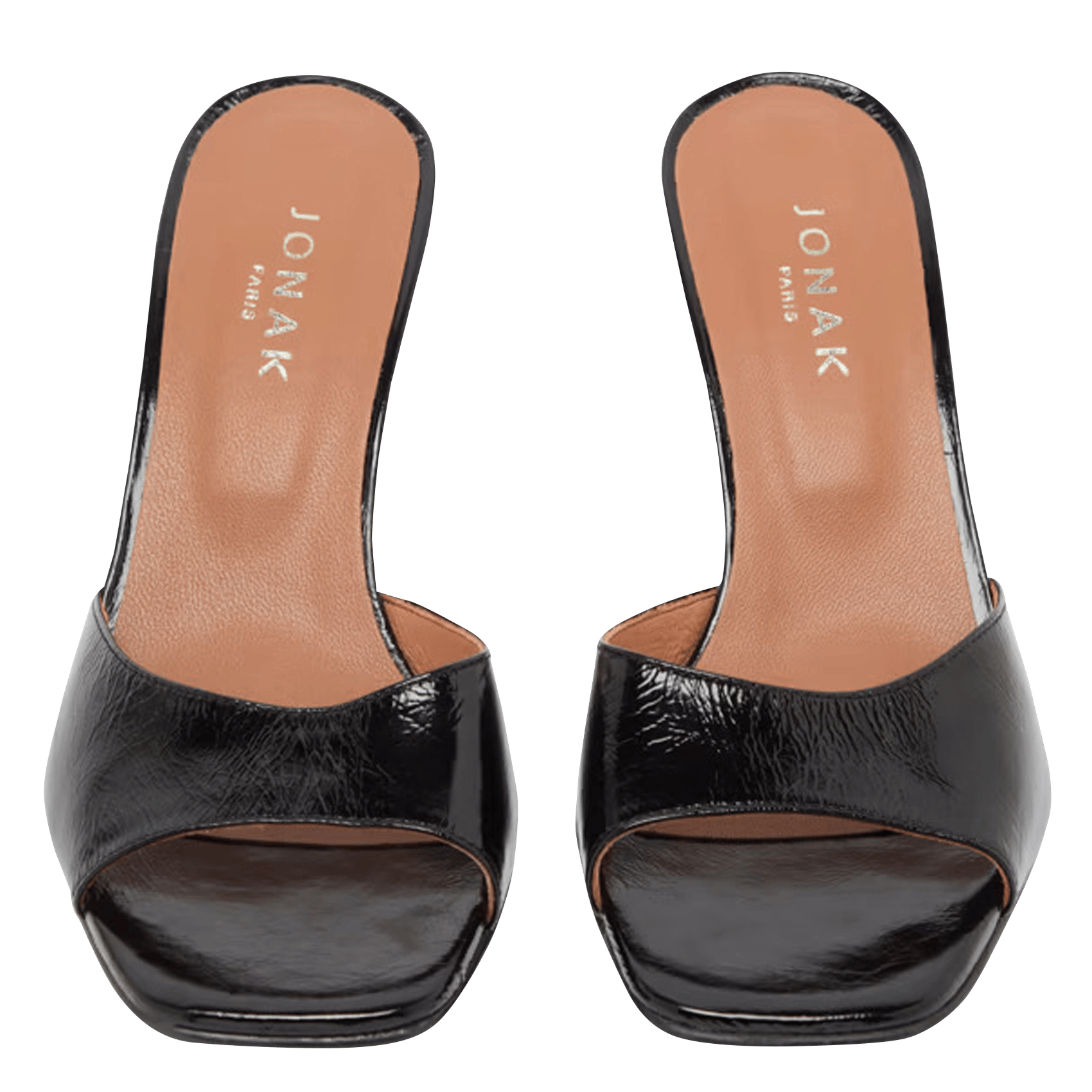 Mules vernies à talons vertigo JONAK Noir