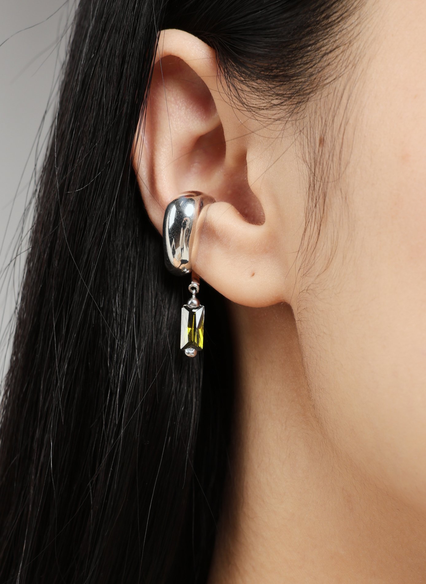 Earcuff en argent  ALAN CROCETTI Vert