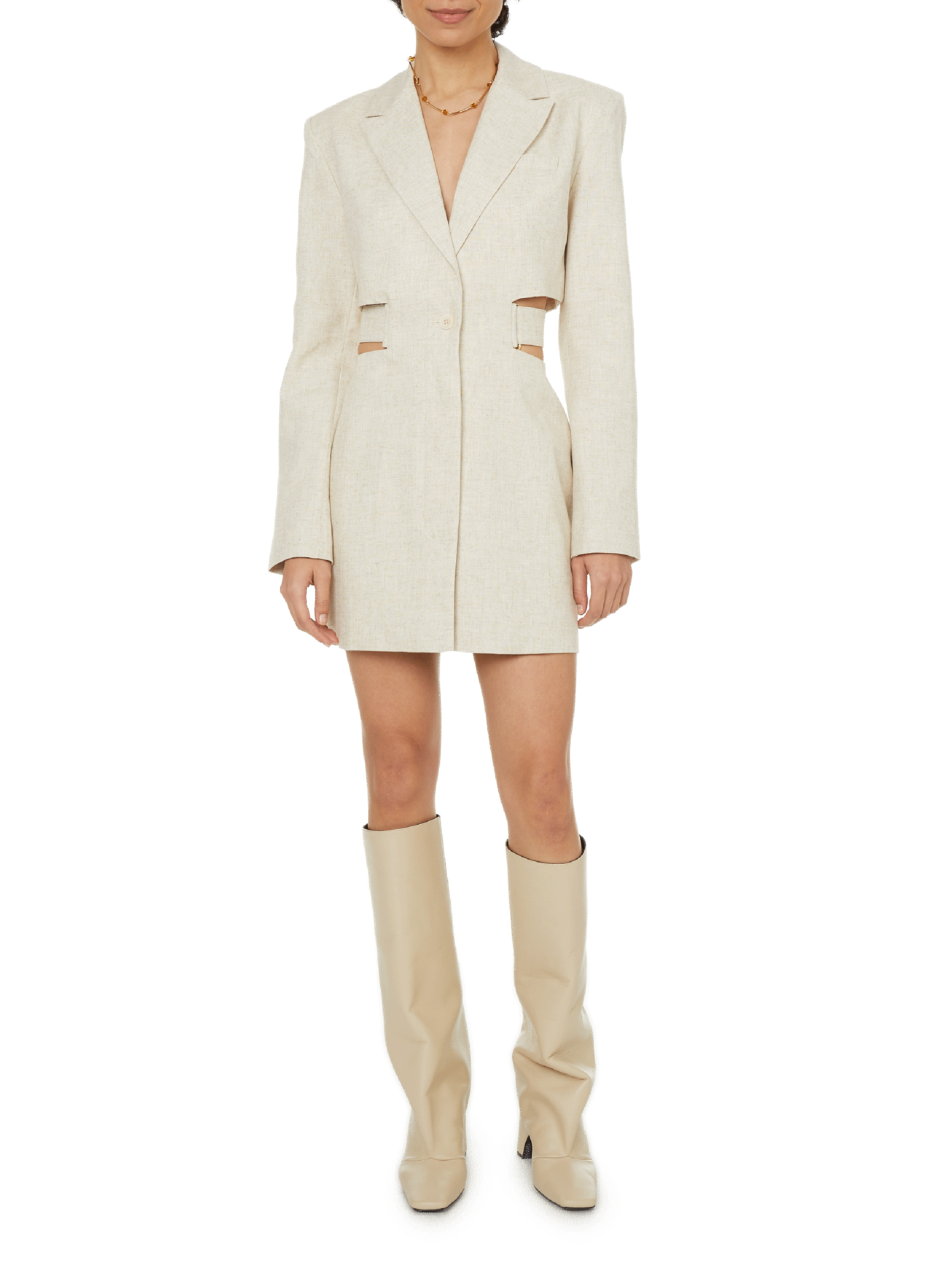 Brass necklace HUGO KREIT Golden