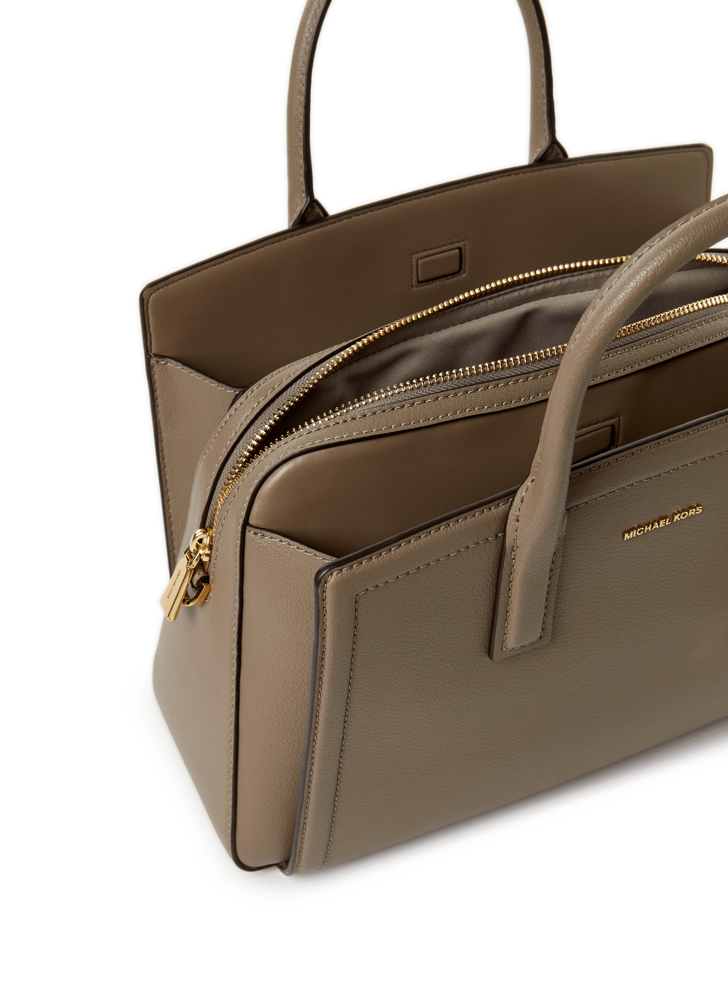 Sac à main Laila en cuir MICHAEL KORS Beige