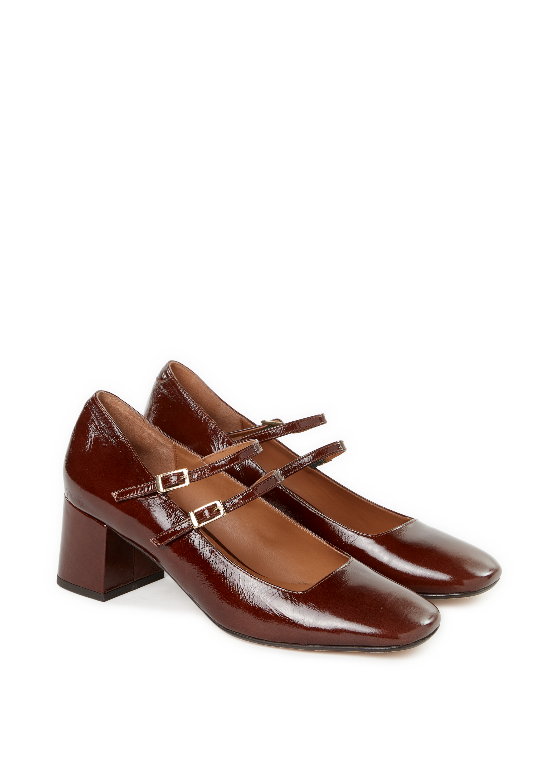 Babies à talons en cuir SAISON 1865 Marron