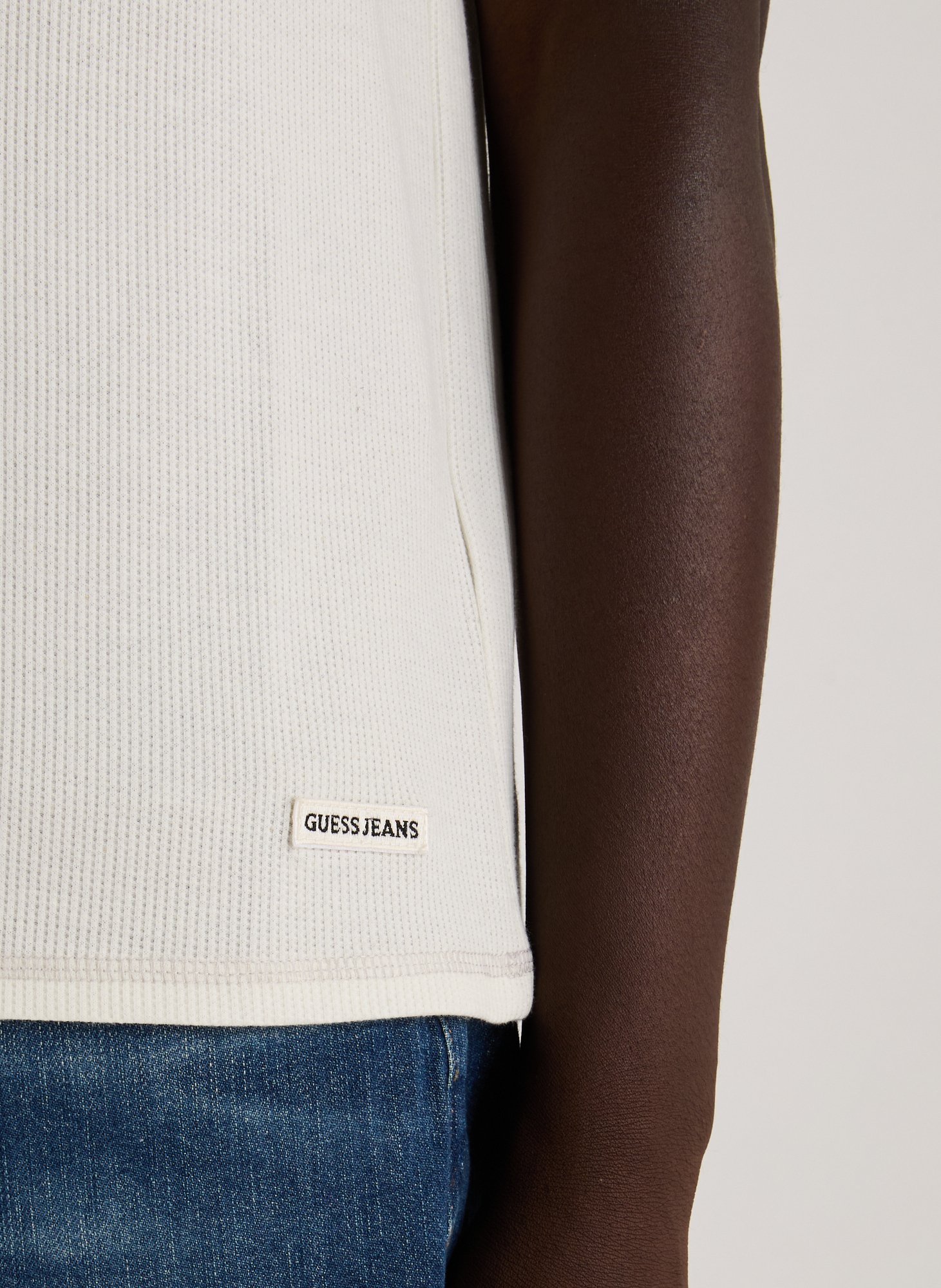 Cotton round-neck T-shirt GUESS White