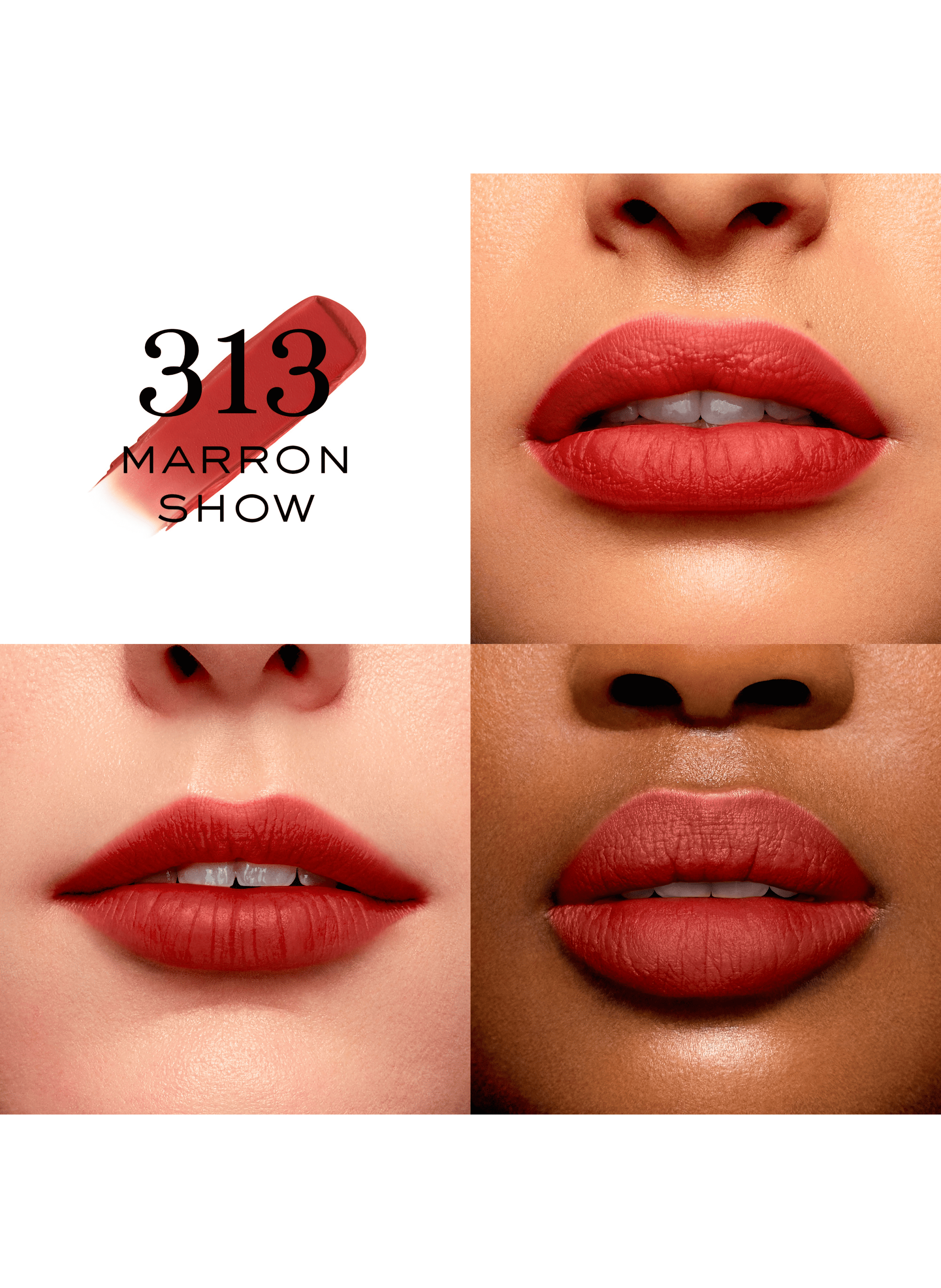 The Absolute Red - Matte blurred effect lipstick sensation of bare lips LANCÔME 274 french tea
