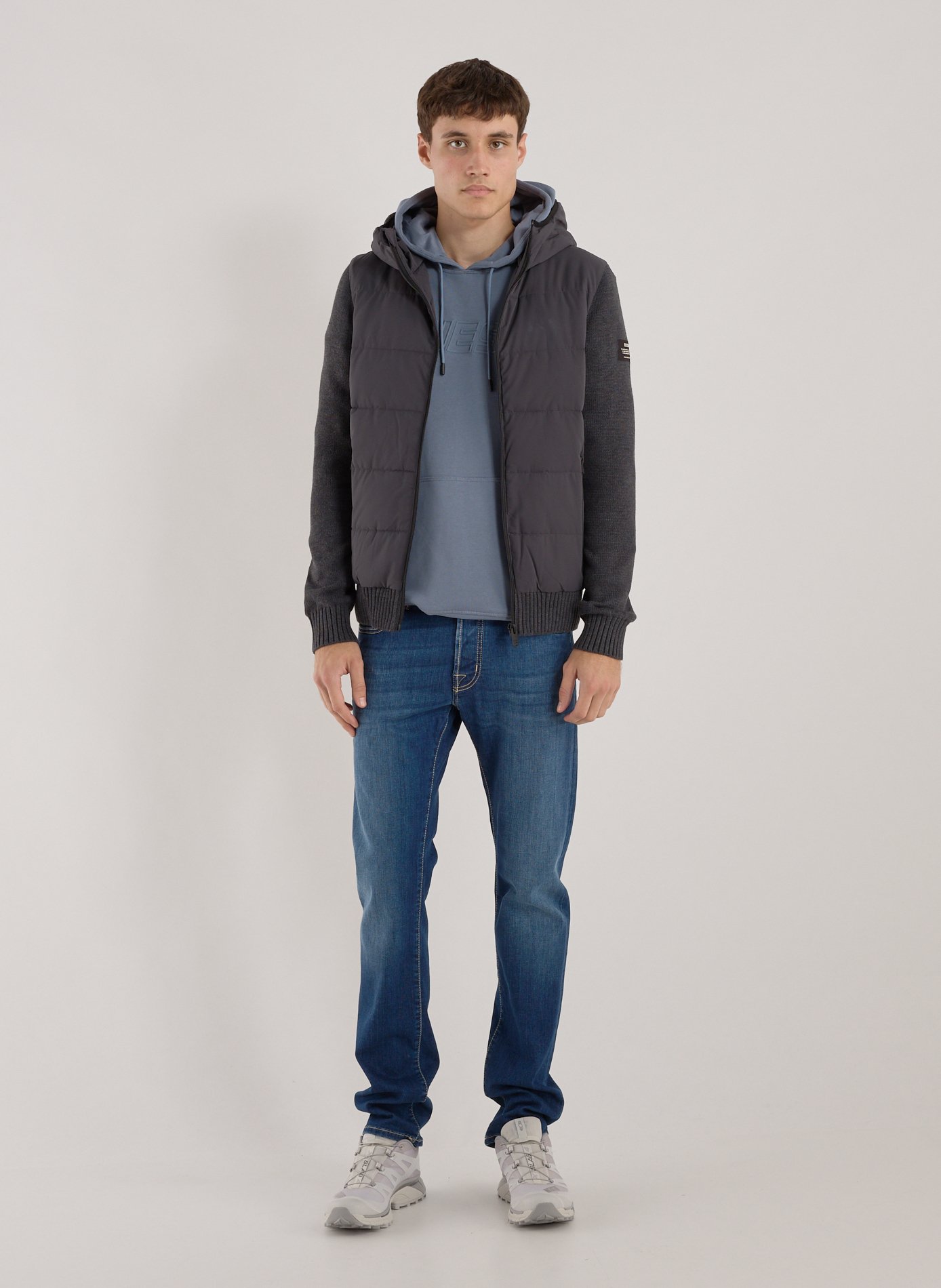 Bale two-material jacket ECOALF Grey