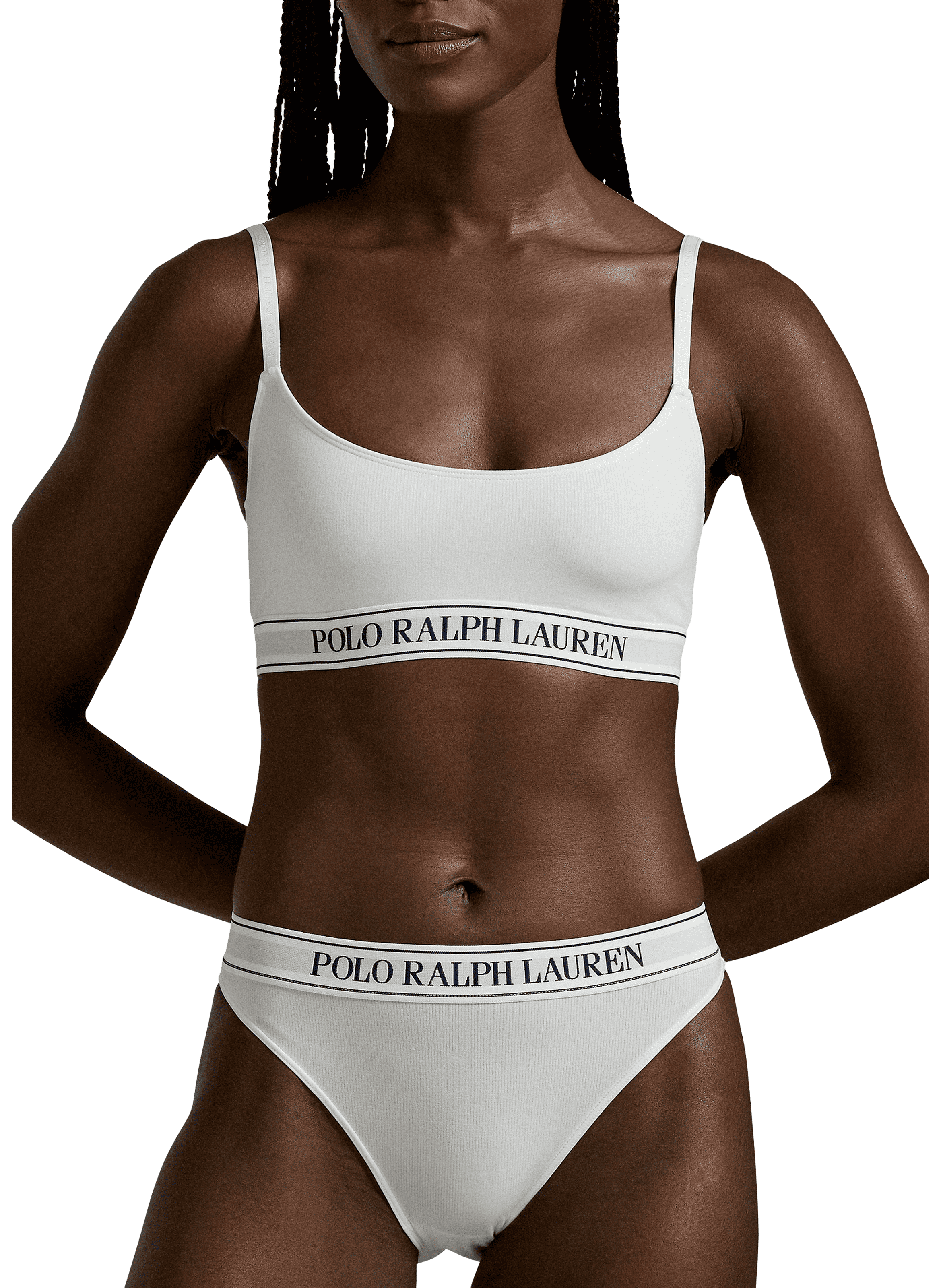 Culotte à logo en coton mélangé POLO RALPH LAUREN Blanc