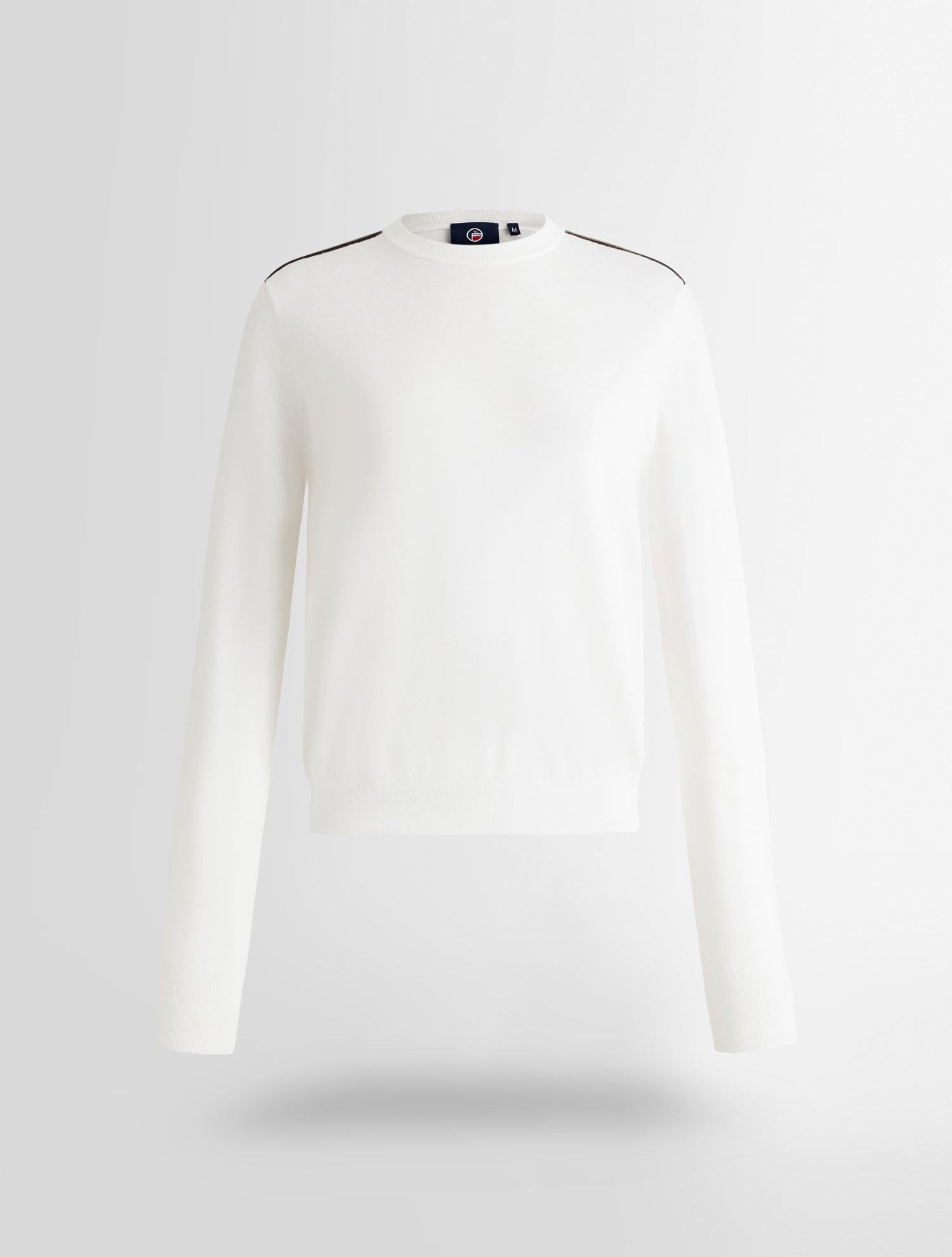 Pull ottavia col rond coupe ajustée FUSALP Blanc