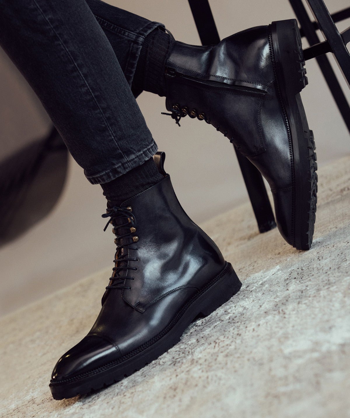 Bottines patiné alessandro FINSBURY Gris