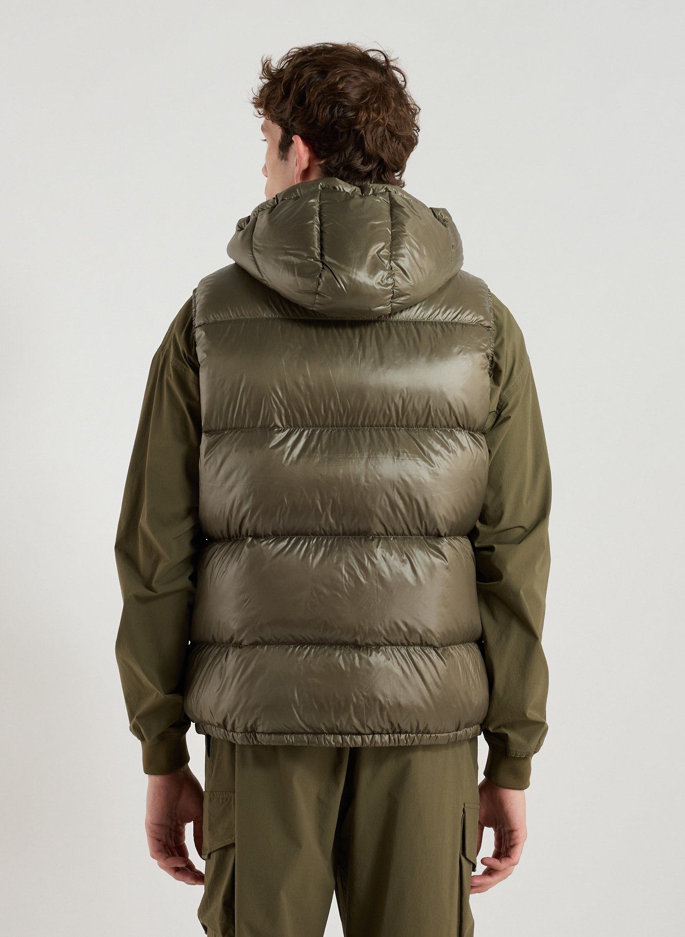 Sleeveless down jacket GERTRUDE ET GASTON Khaki