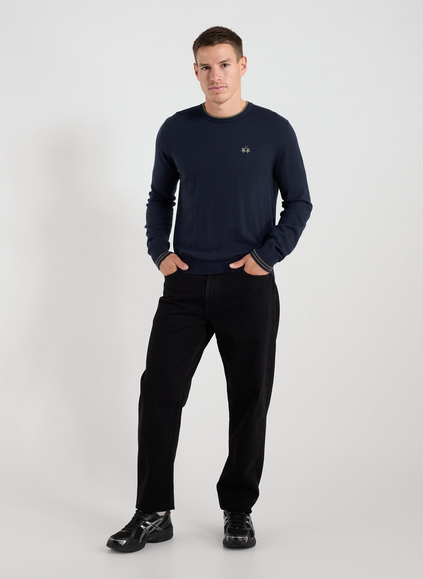 Pull en coton mélangé LA MARTINA Bleu