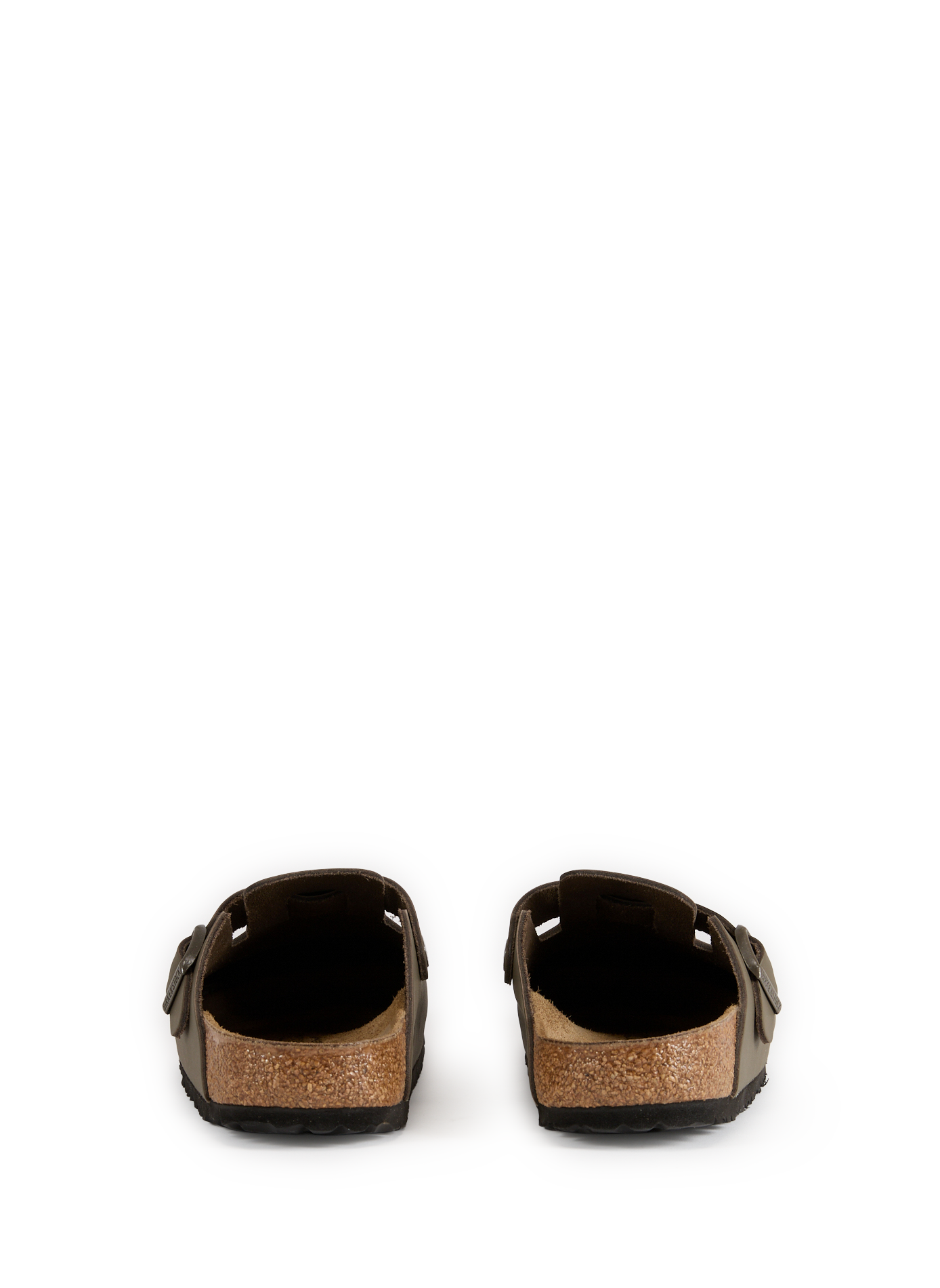 Calfskin Leather Mules BIRKENSTOCK Grey