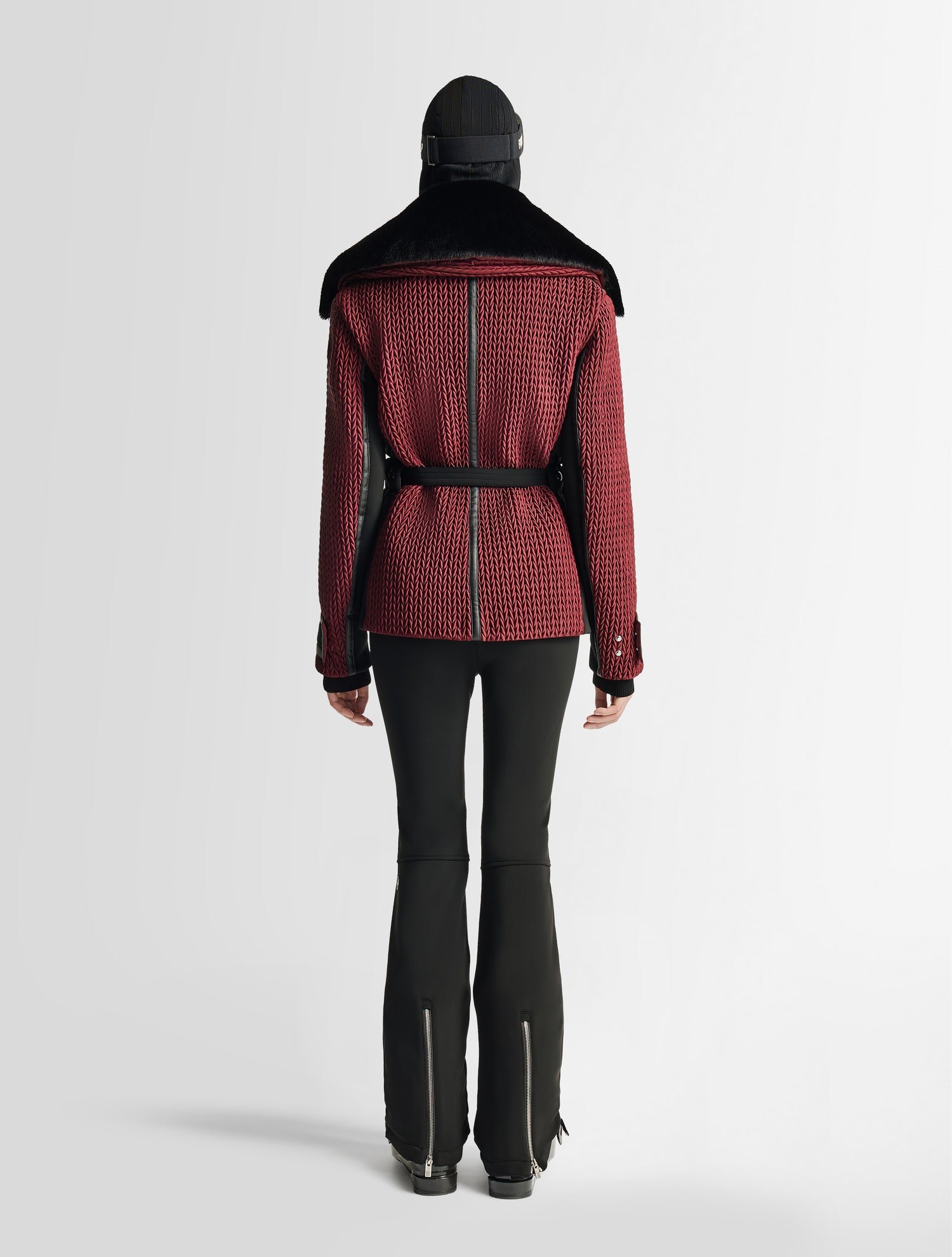 Veste de ski alixa col large FUSALP Rouge