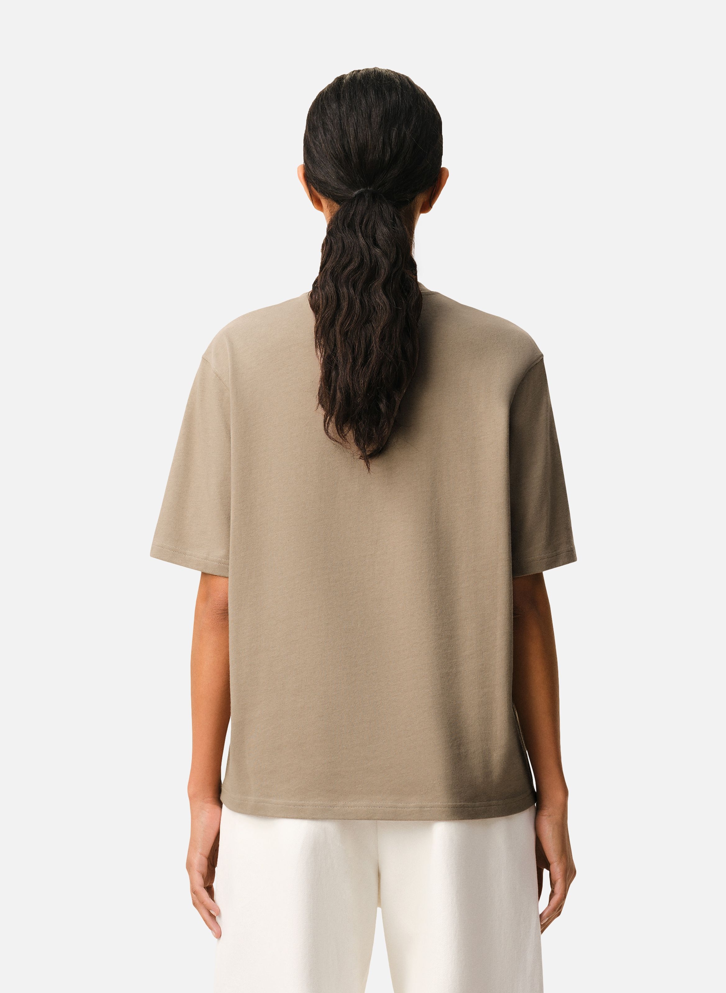 T-shirt Ami De Coeur En Coton unisexe AMI PARIS Beige