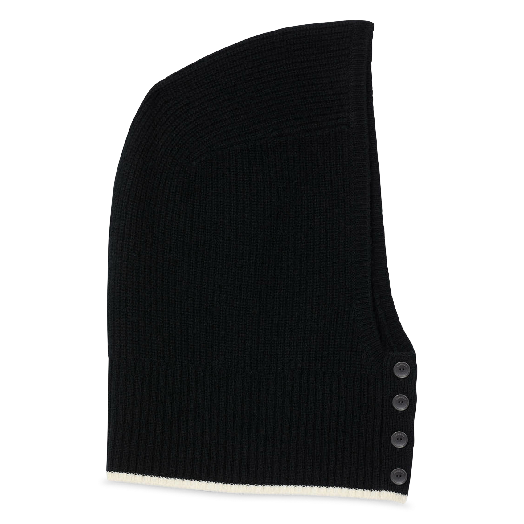 Cagoule en maille côtelée SANDRO Noir