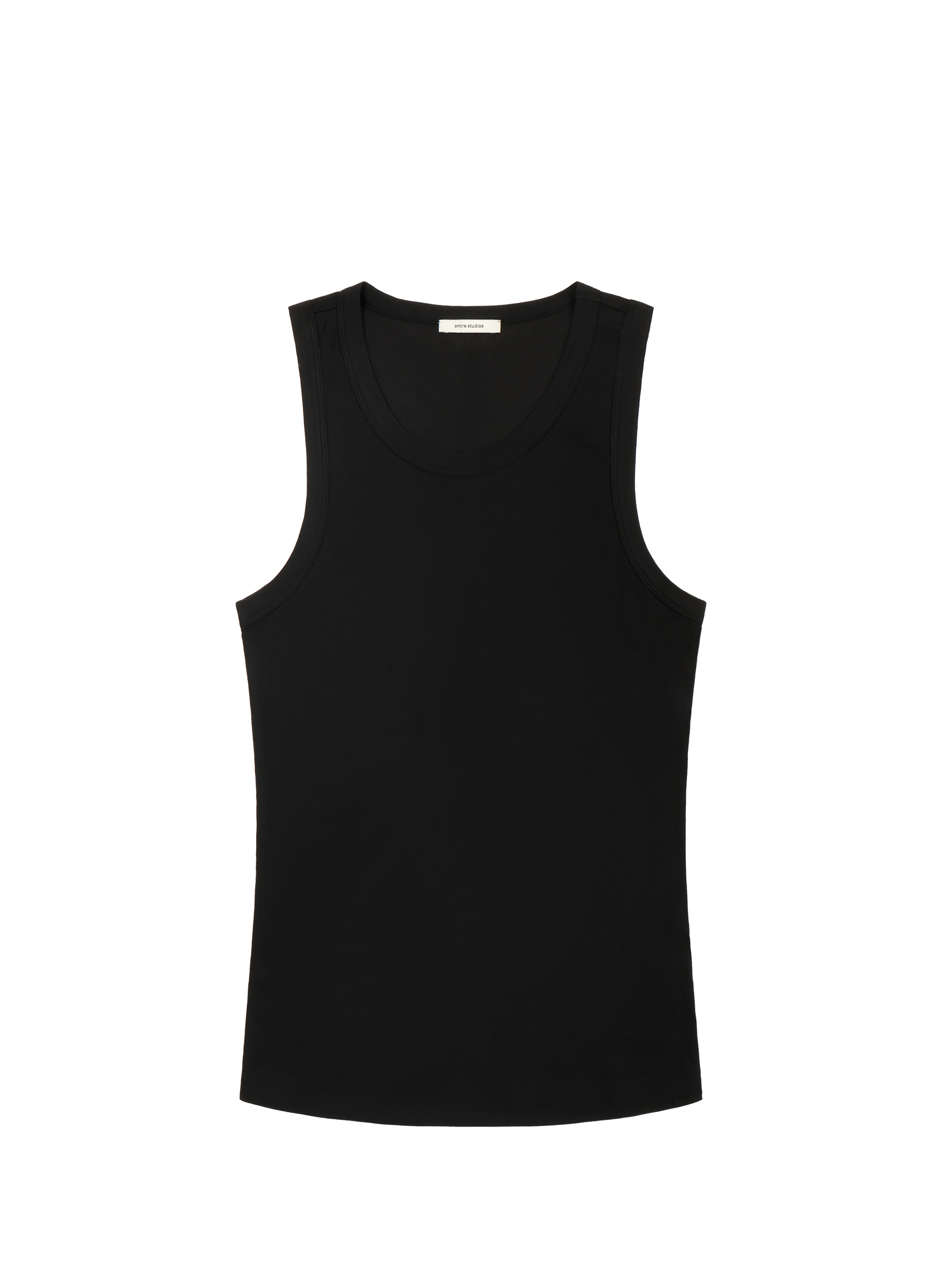 Débardeur droit en coton mélangé ENTIRE STUDIOS Noir