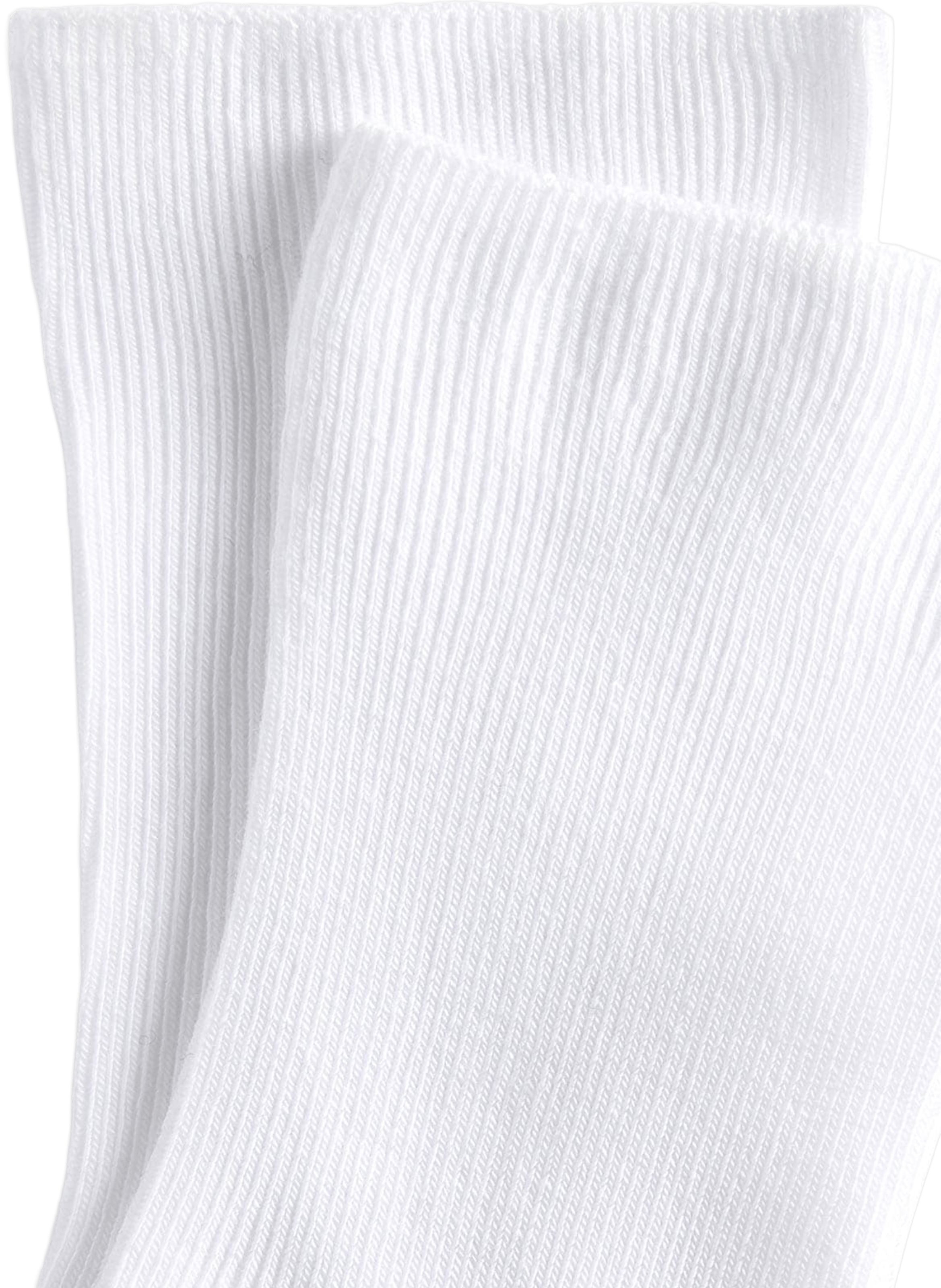 Ribbed mid-high socks in blended cotton. LE BOURGET White