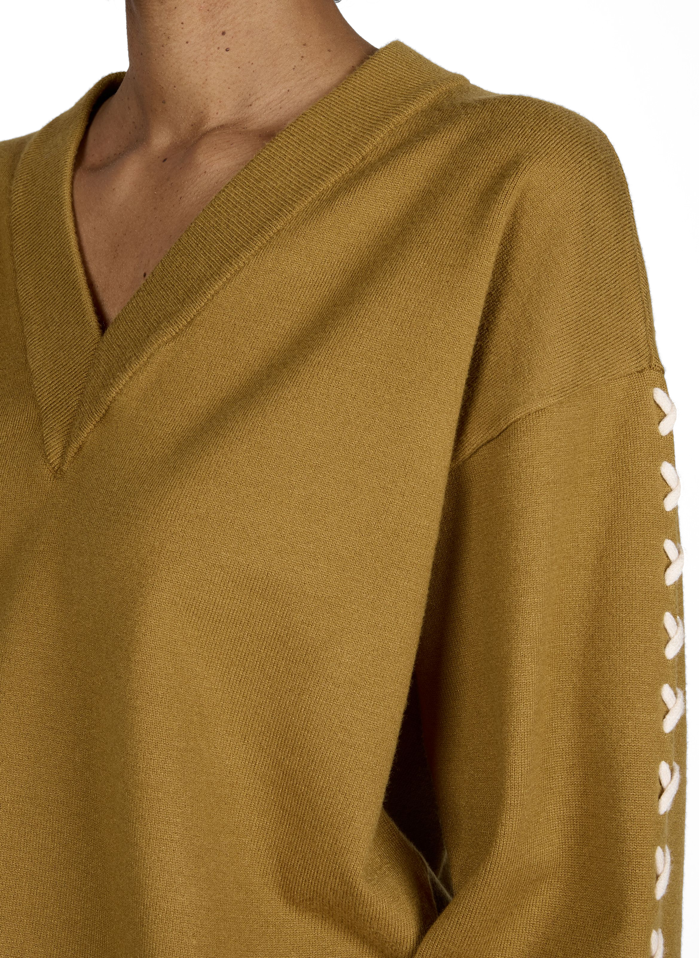 Vikasta V-neck sweater VILA Brown