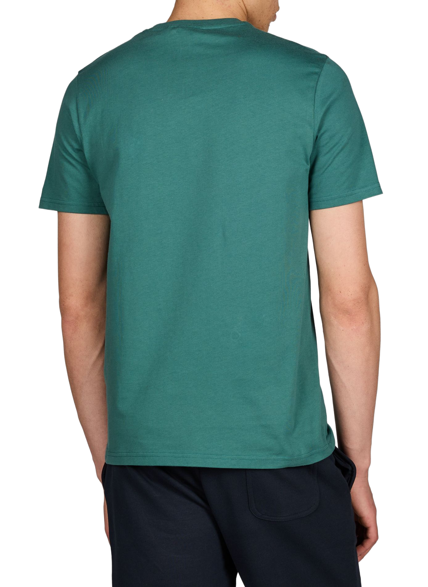 T-shirt col rond en coton LYLE & SCOTT Vert
