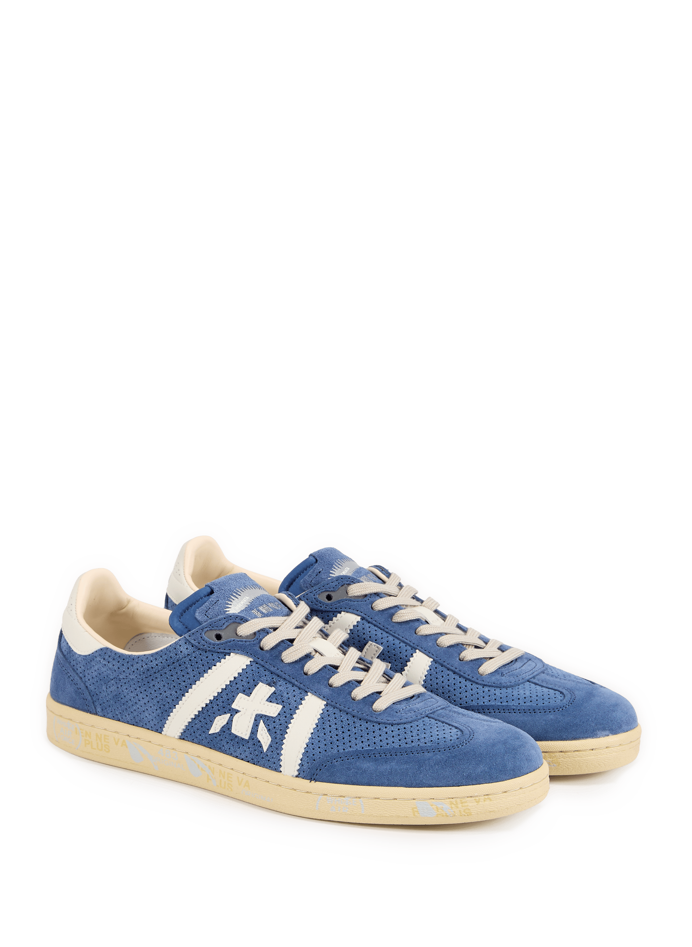 Baskets Bonnie ajourées et suédées PREMIATA Bleu