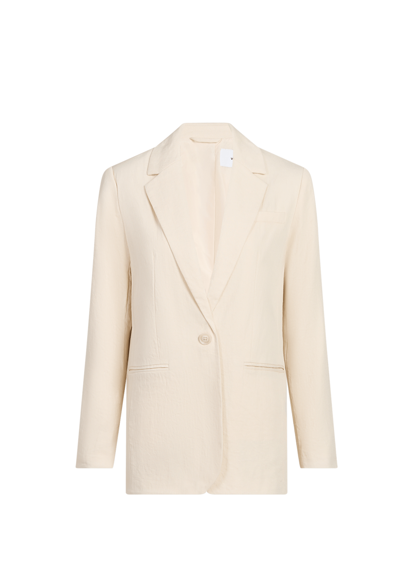 Tailored collar jacket with button details VILA Beige