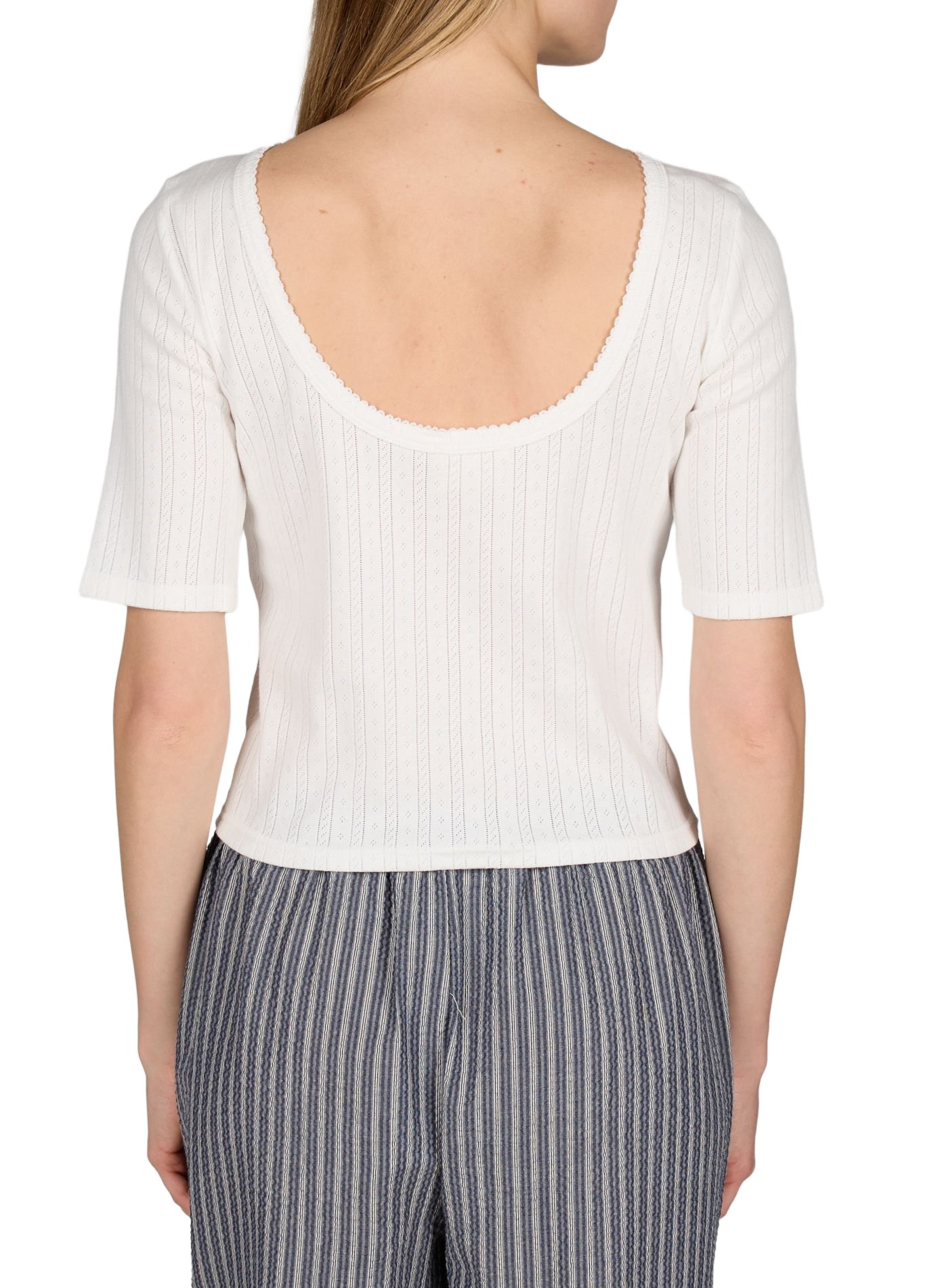 Charlotte cotton t-shirt GARANCE White
