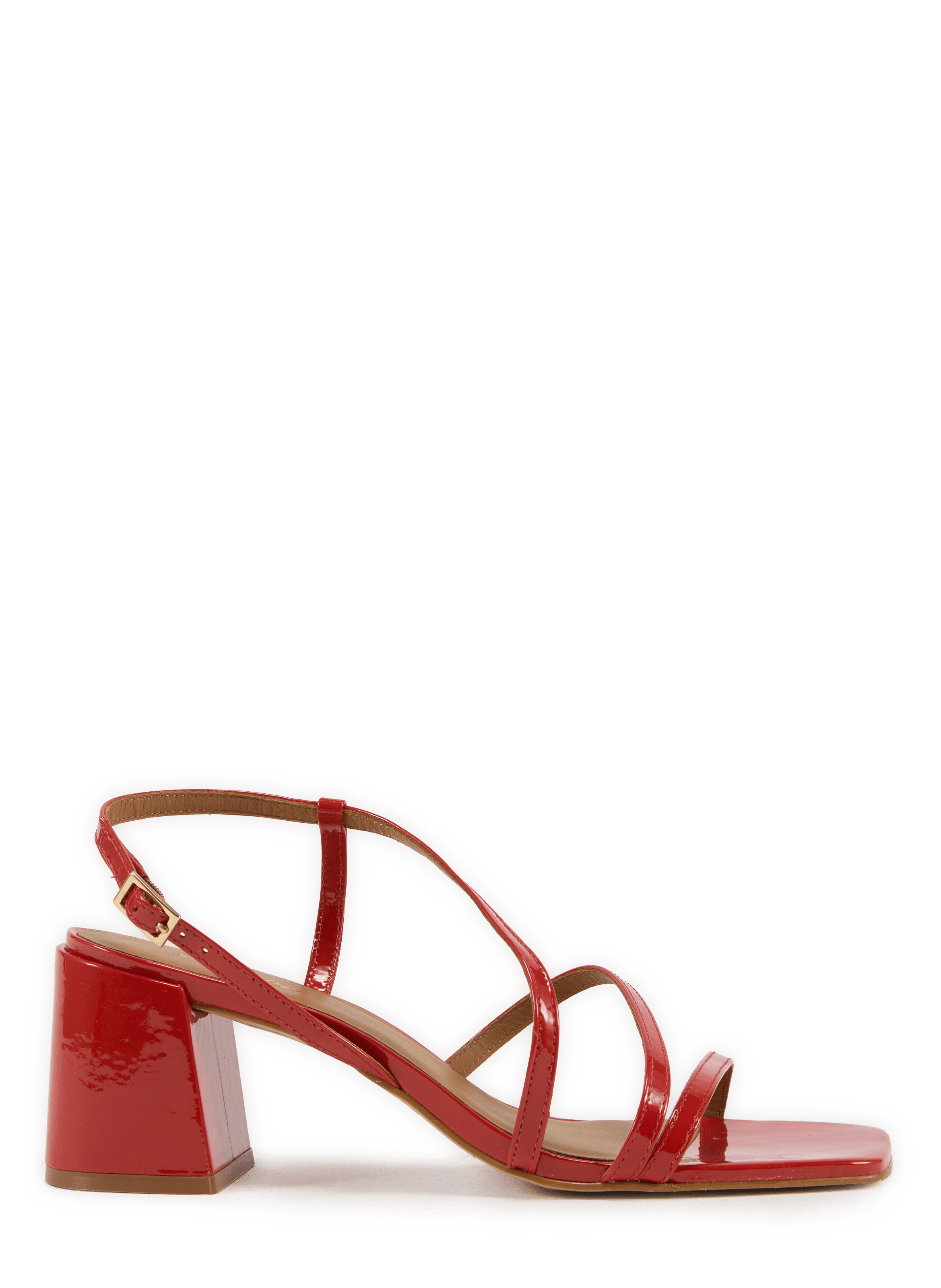 Fexy high-heeled patent leather sandals SAISON 1865 Red